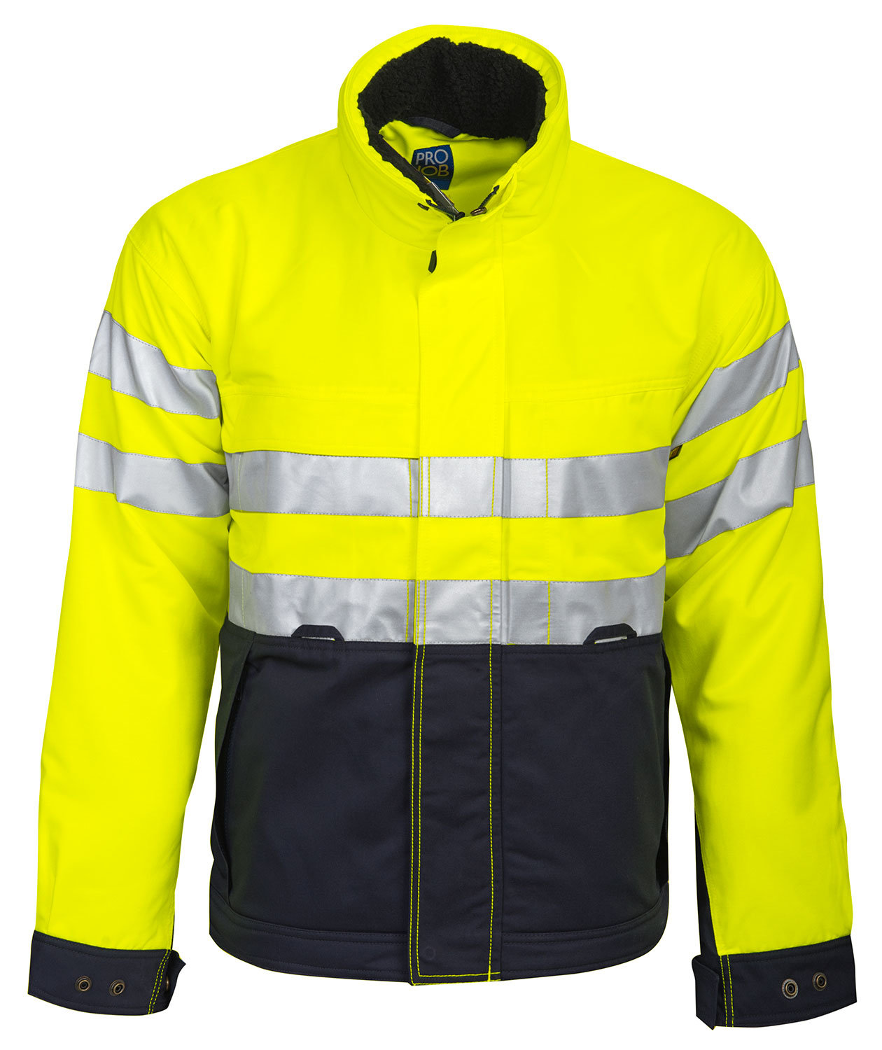 ProJob vinterjacka 6407, Varsel Gul/Svart