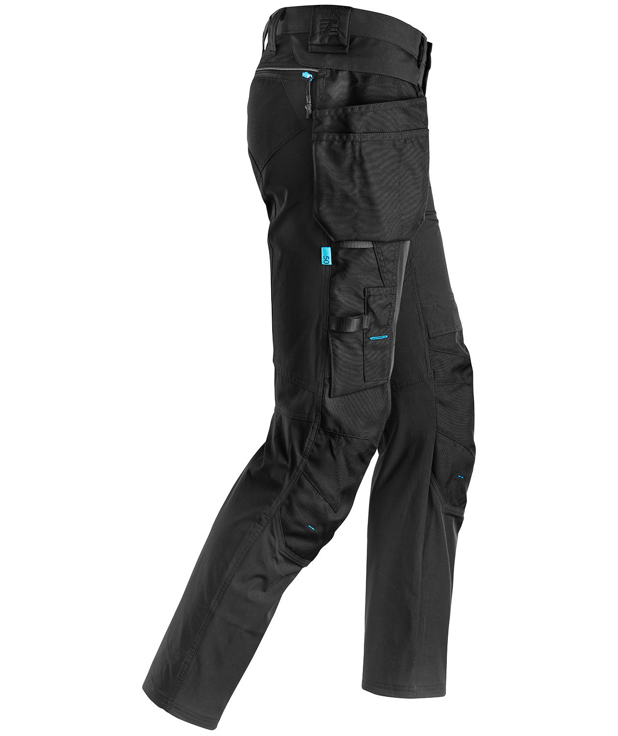 Snickers LiteWork craftsman trousers 6208 full stretch, Black, large image number 3