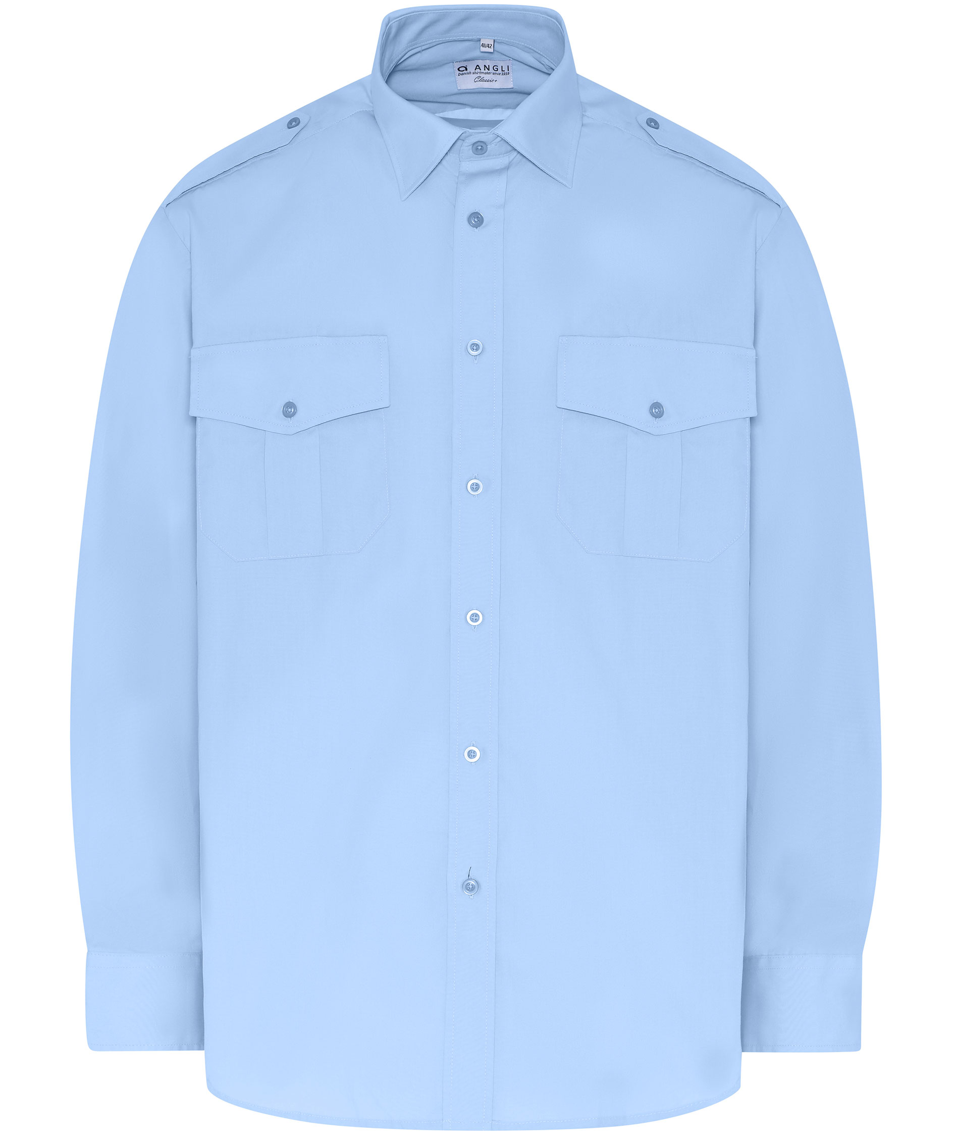 Angli Classic+ Fit Uniformhemd, Hellblau, Hellblau, swatch