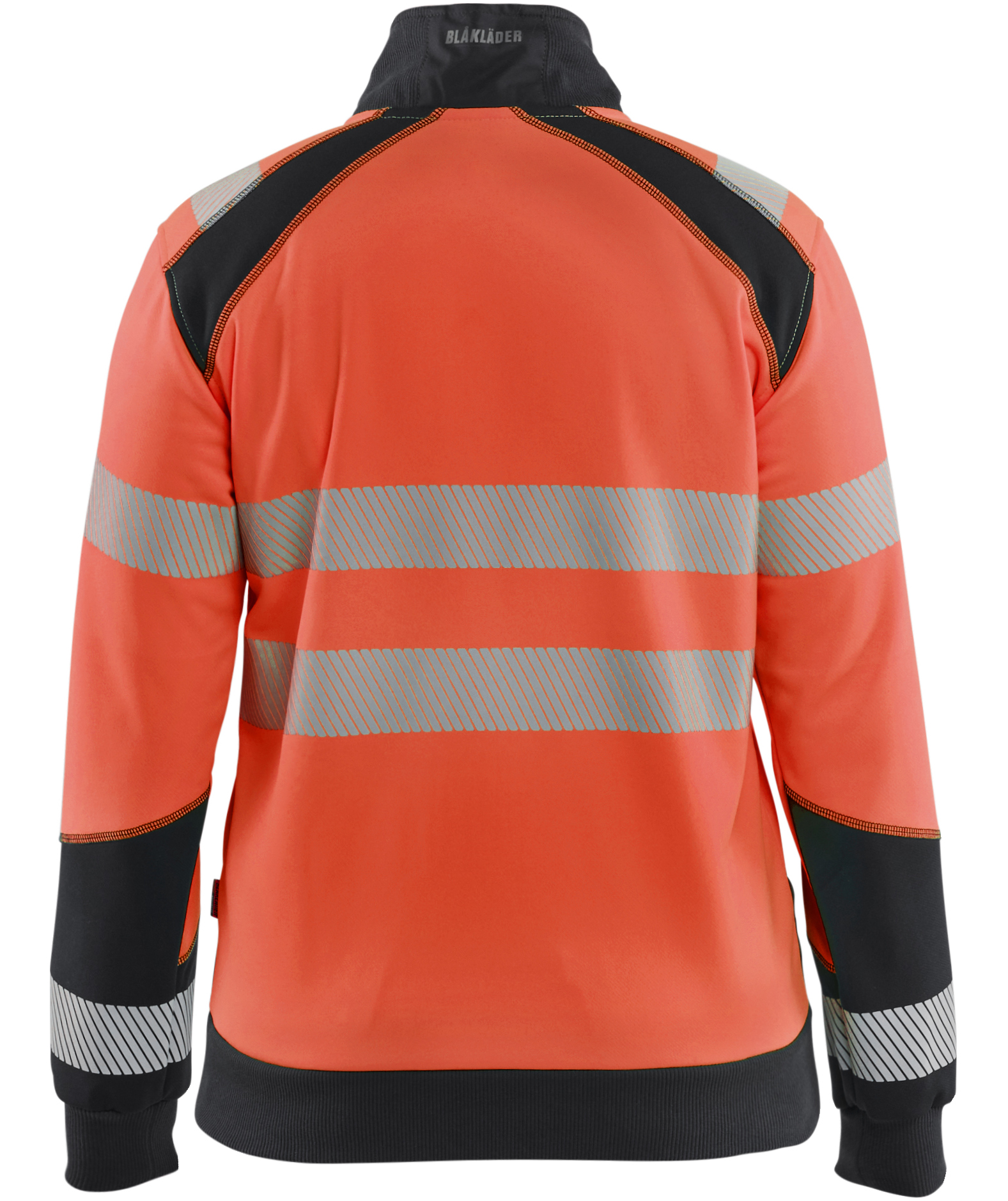 Bl&aring;kl&auml;der cardigan dam, Varsel r&ouml;d/svart, large image number 2