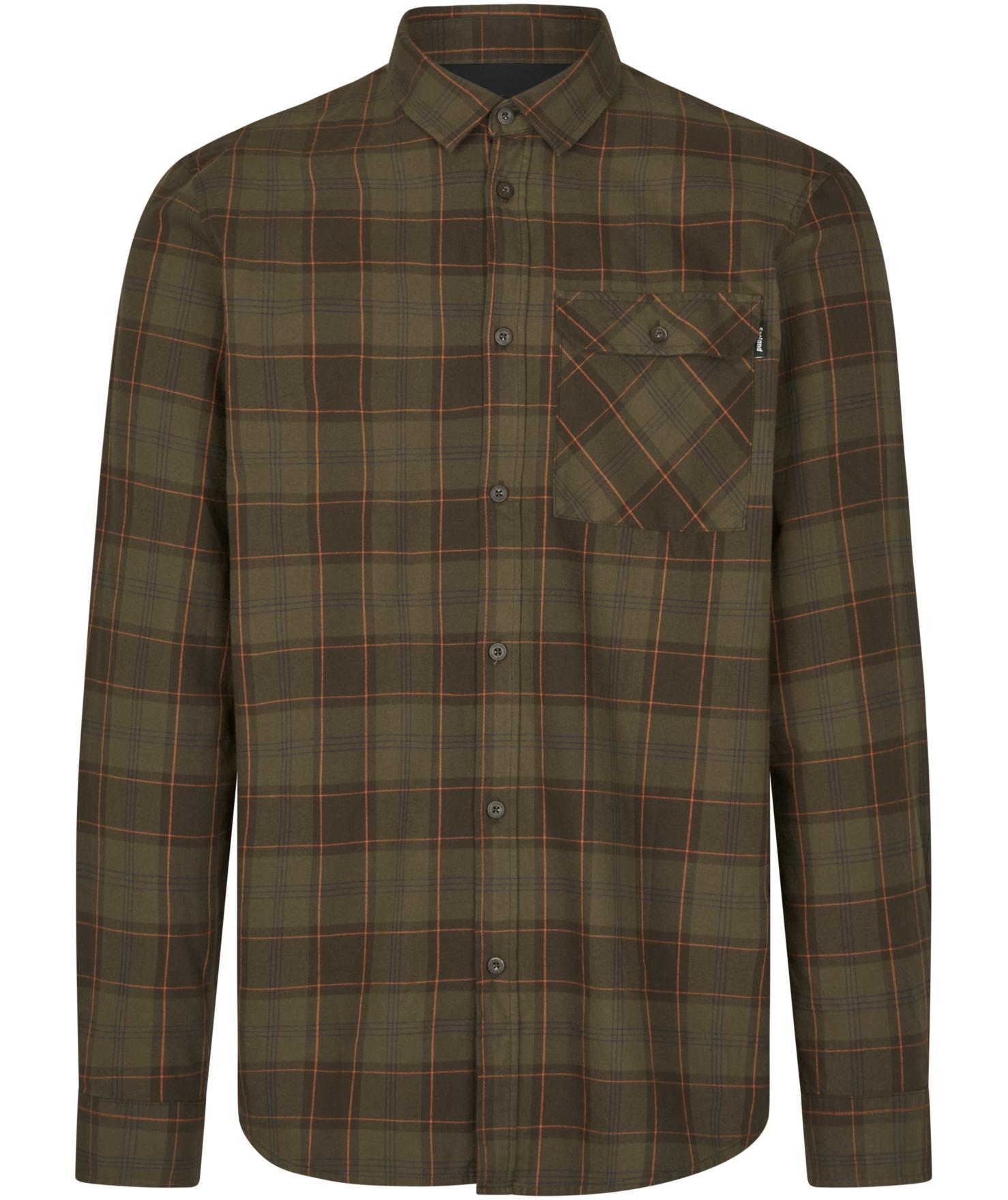 Seeland Glen Flanellhemd, Pine Green/Dark Navy Check