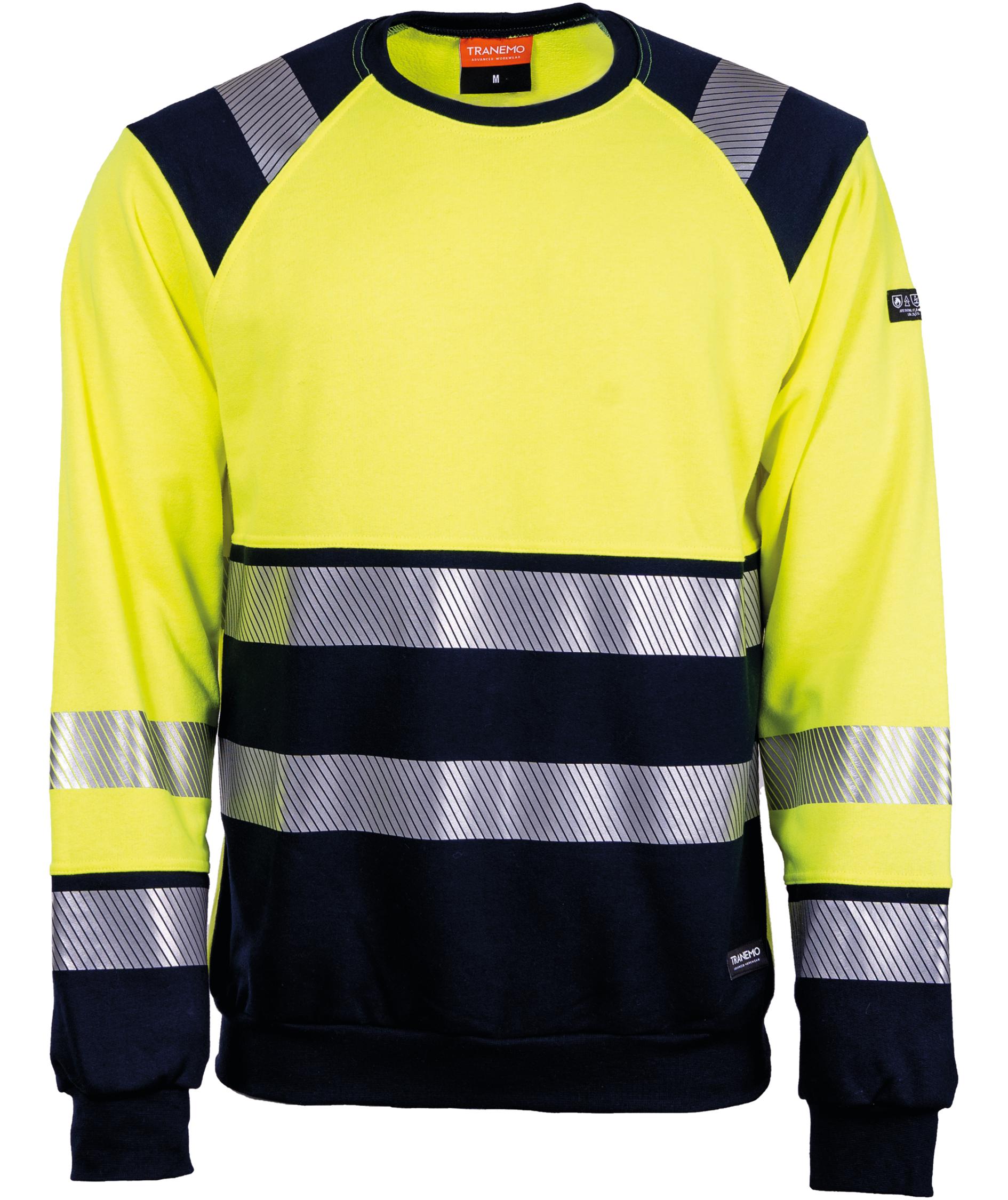 Tranemo FR Sweatshirt, Hi-Vis gelb/marine