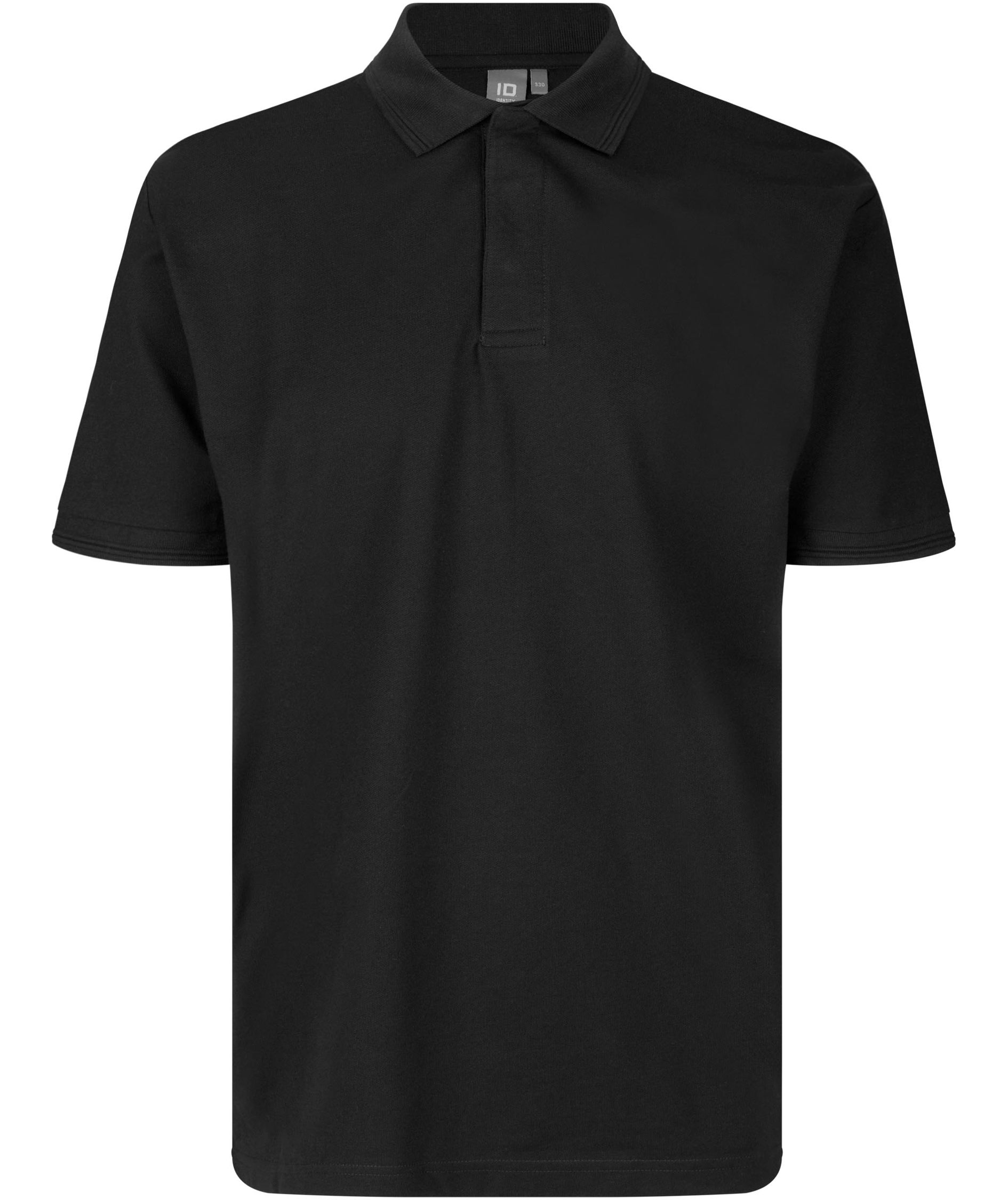 ID PRO Wear Pik&eacute;-tr&ouml;ja med tryckknappar, Svart, Svart, swatch