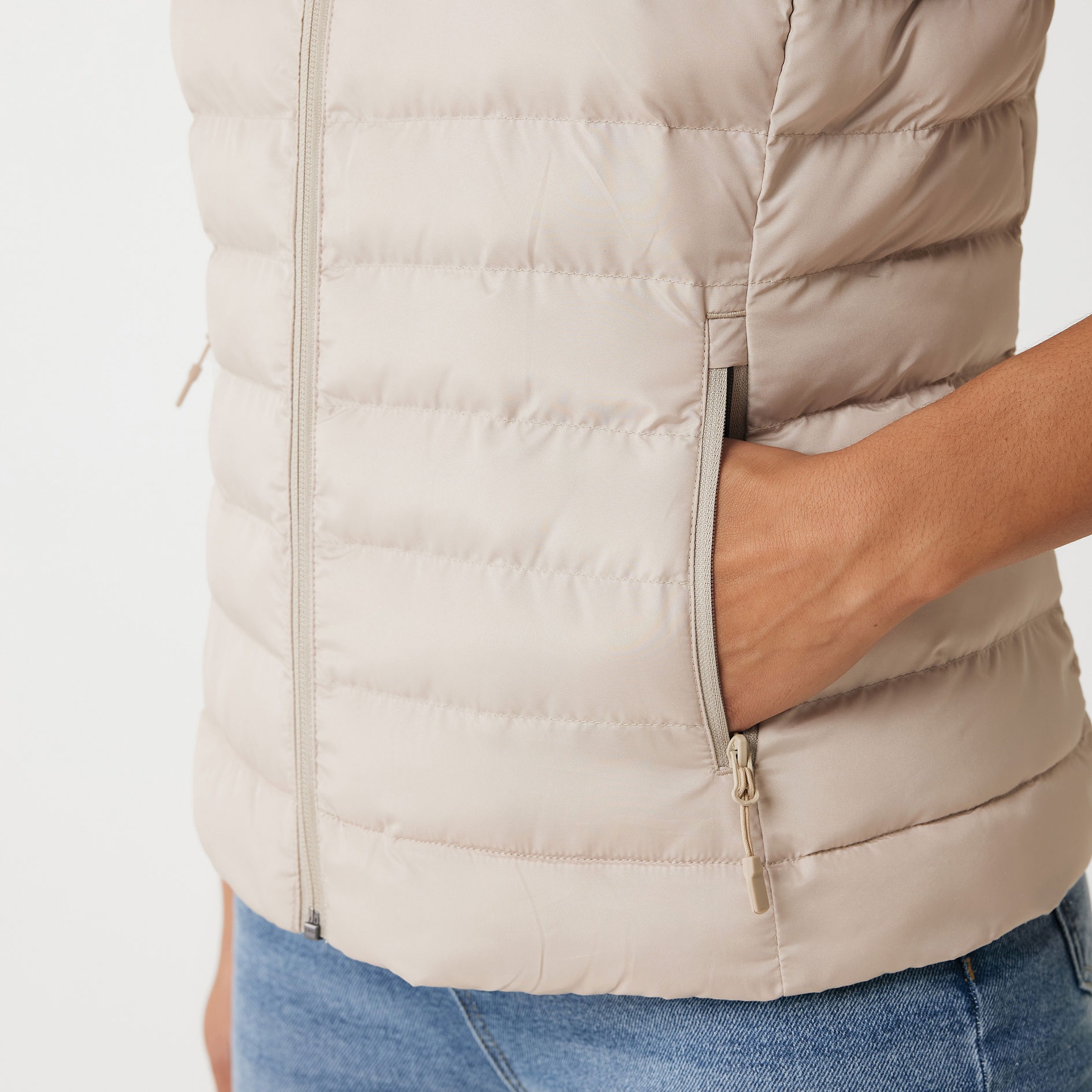 Iqoniq Meru women's vest, Beige, large image number 4