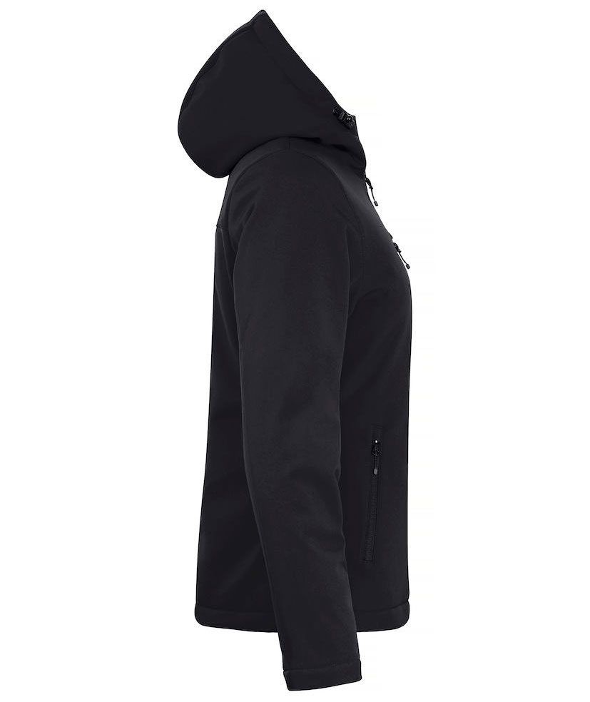 Clique foret dame softshelljakke, Sort, large image number 3