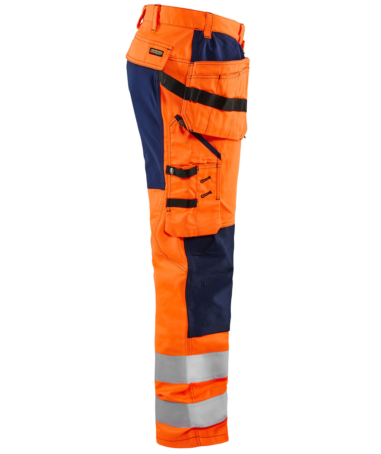 Bl&aring;kl&auml;der h&aring;ndv&aelig;rkerbukser, Hi-vis Orange/Marine, large image number 3