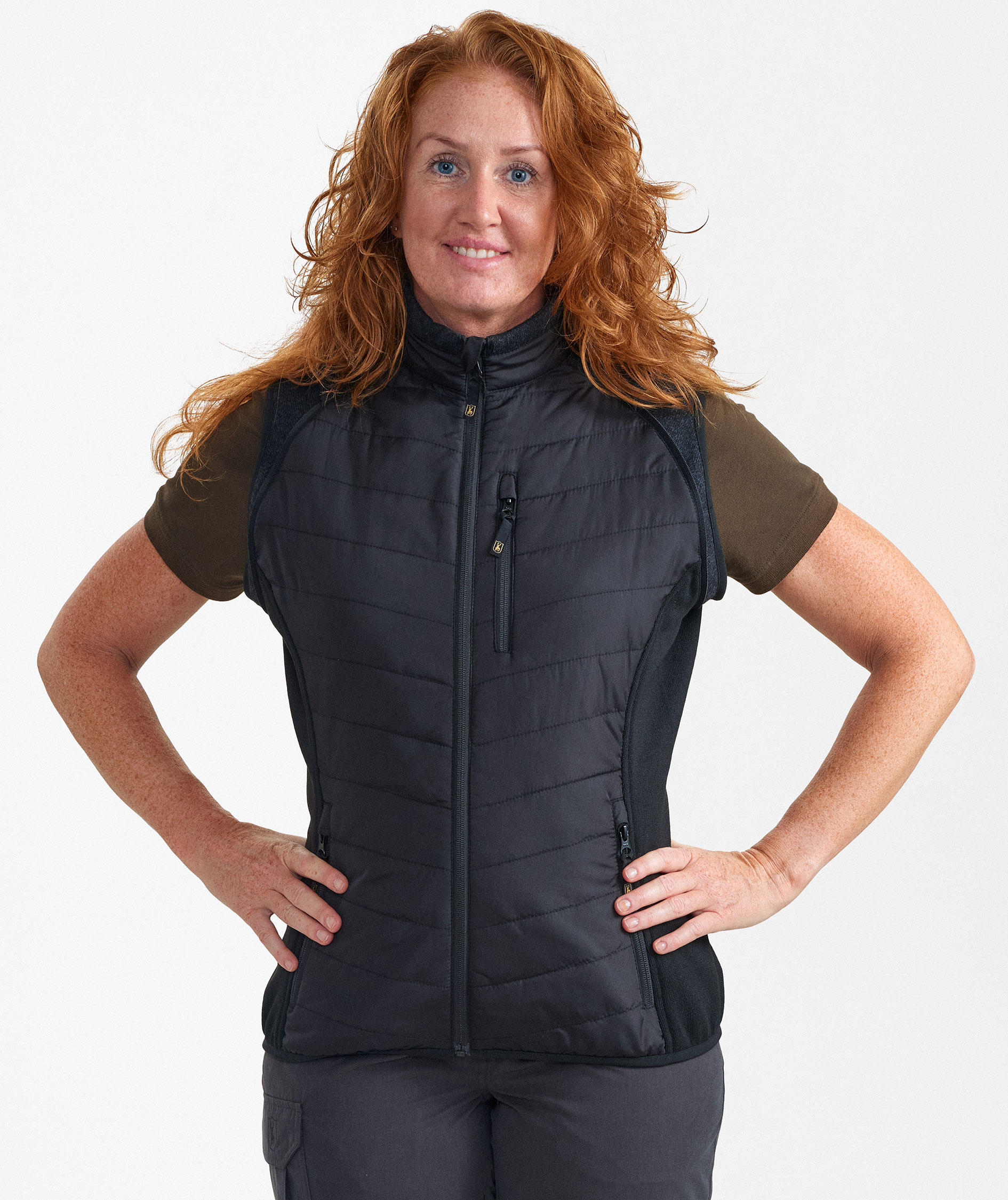 Deerhunter Moor women's zip-off hybrid jacket, Black, large image number 3