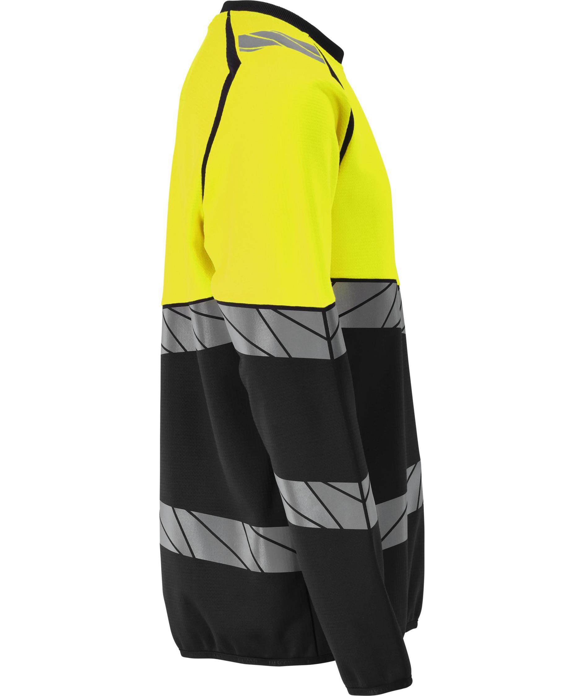 Mascot Accelerate Safe sweatshirt, Black/Hi-Vis Yellow, large image number 2