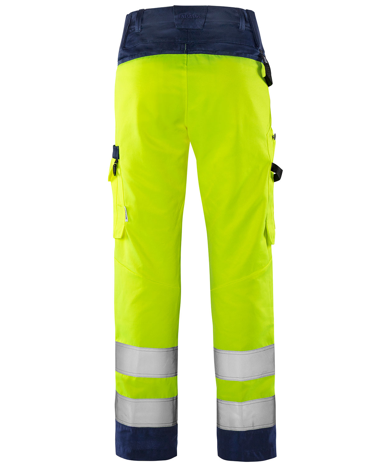Fristads Green dame arbejdsbukser 2642 GPLU, Hi-Vis gul/marine, large image number 1