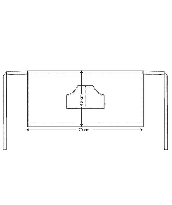 Kentaur apron with pockets, Dark Marine Blue, Dark Marine Blue, large image number 2