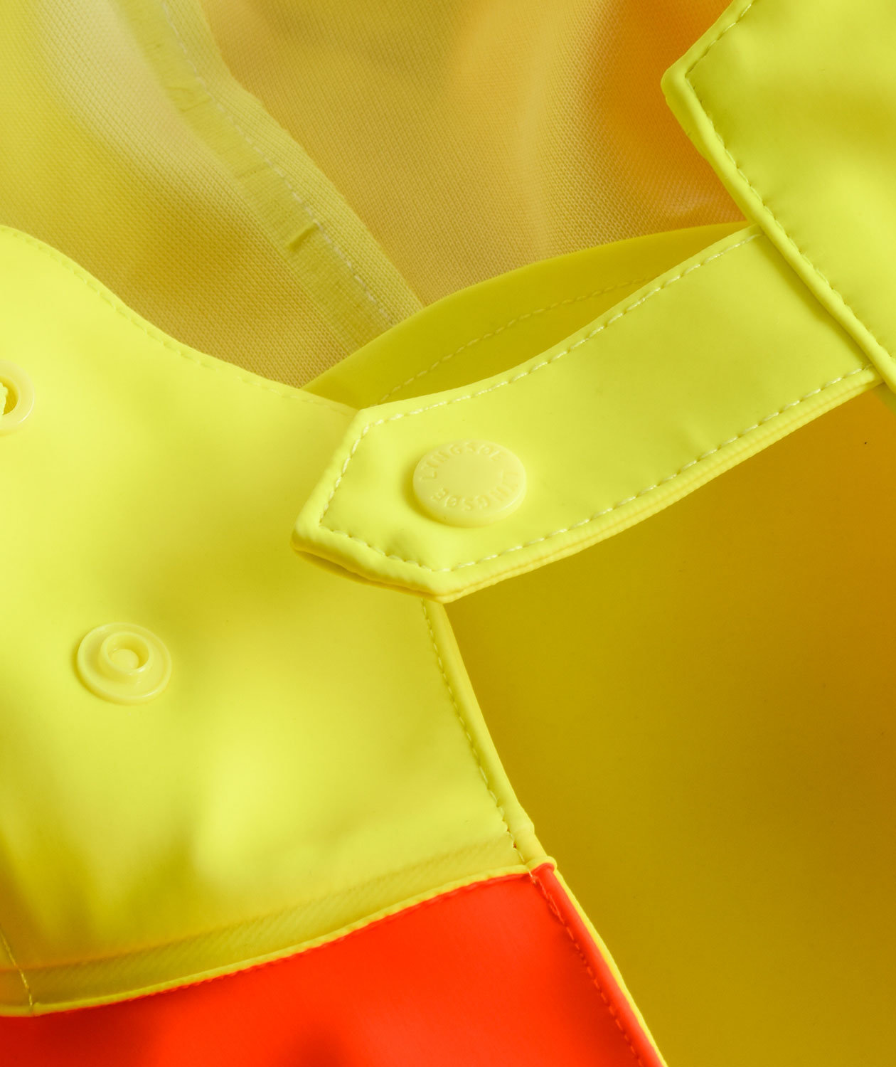 Lyngs&oslash;e PVC Regenkasack, Hi-vis Orange/Marine, large image number 2