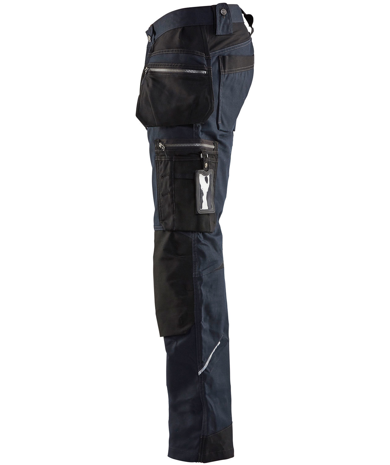 Bl&aring;kl&auml;der hantverksbyxa, Dark Marin/Svart, large image number 2