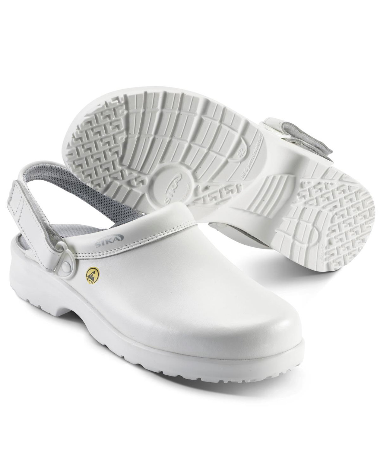 Sika Fusion tr&auml;skor med h&auml;lrem OB, Vit