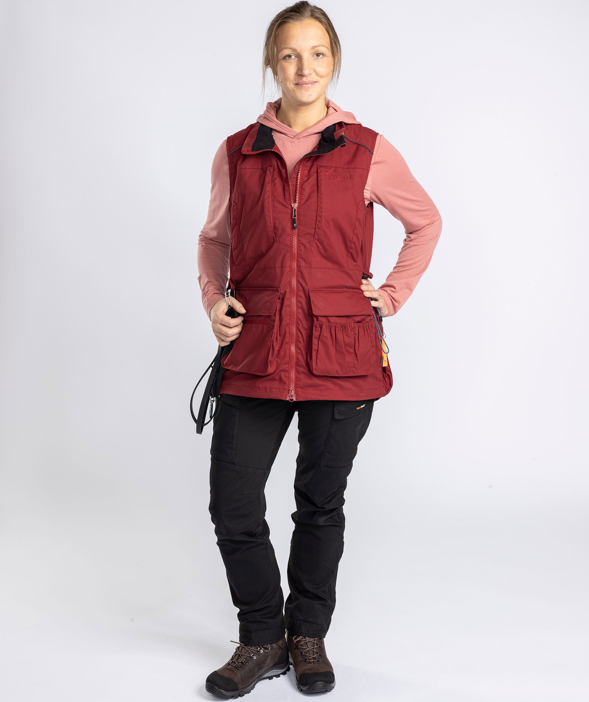 Pinewood Dog Sports Trainer damevest, Dark Tomato/Dark Red, large image number 4