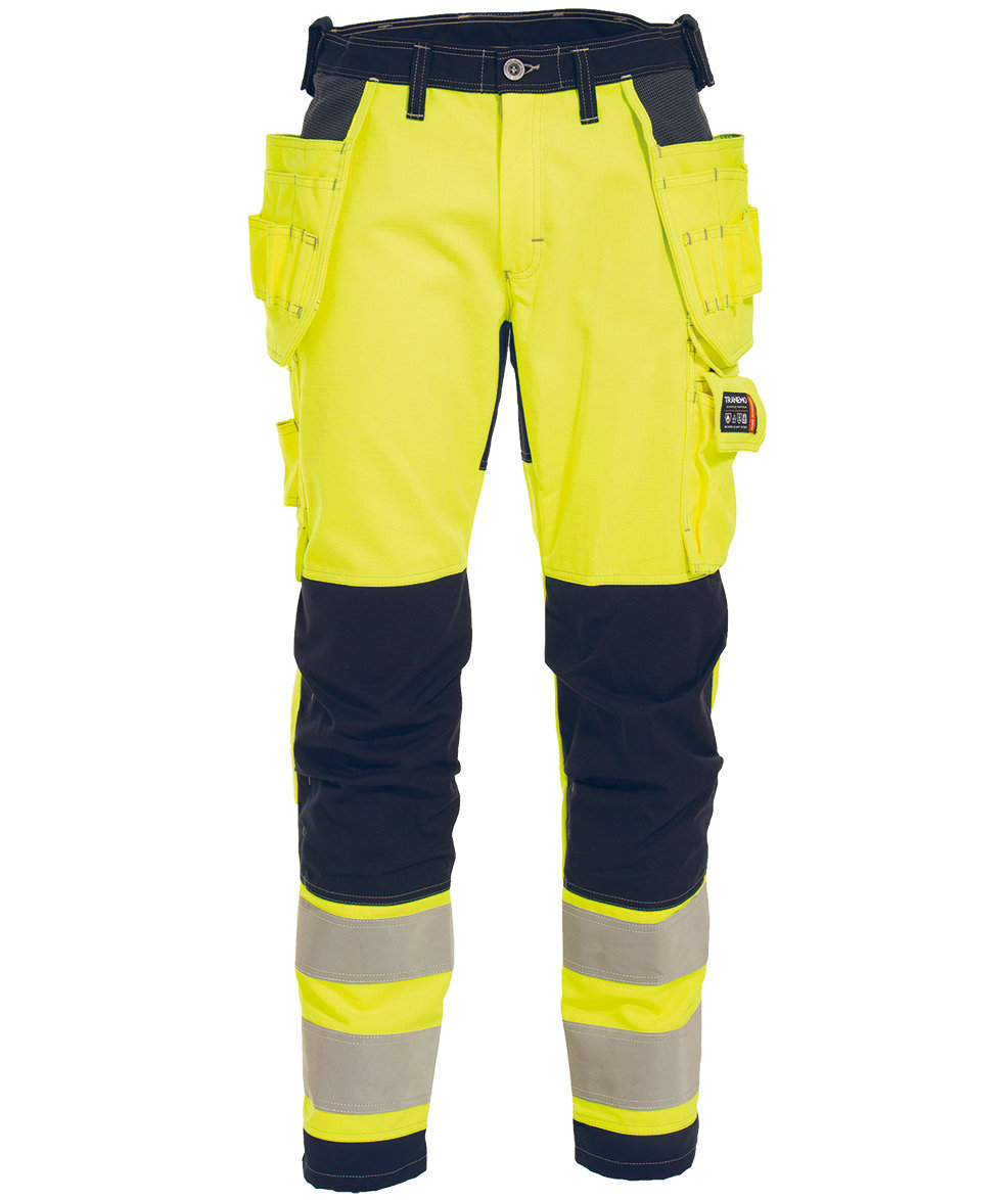 Tranemo Tera TX Damen Handwerkerhose, Hi-vis gelb/marineblau, large image number 0