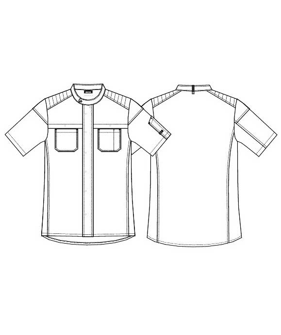 Kentaur Biker short-sleeved chefs-/server jacket, Camouflage, large image number 2