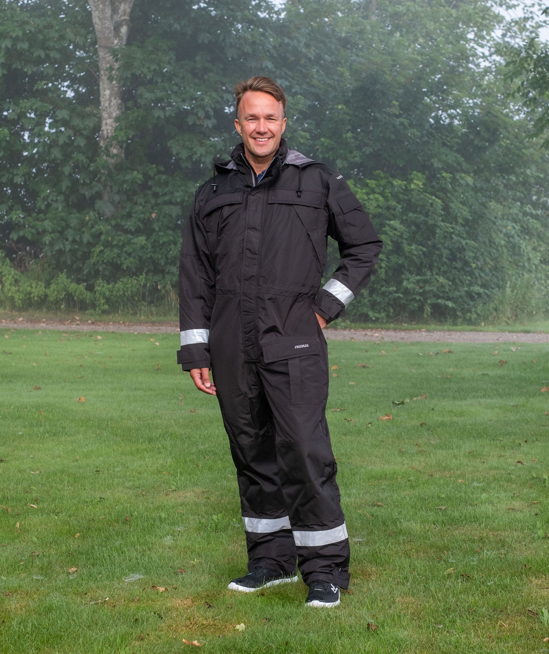 Fristads Airtech vinteroverall 812, Svart, large image number 2