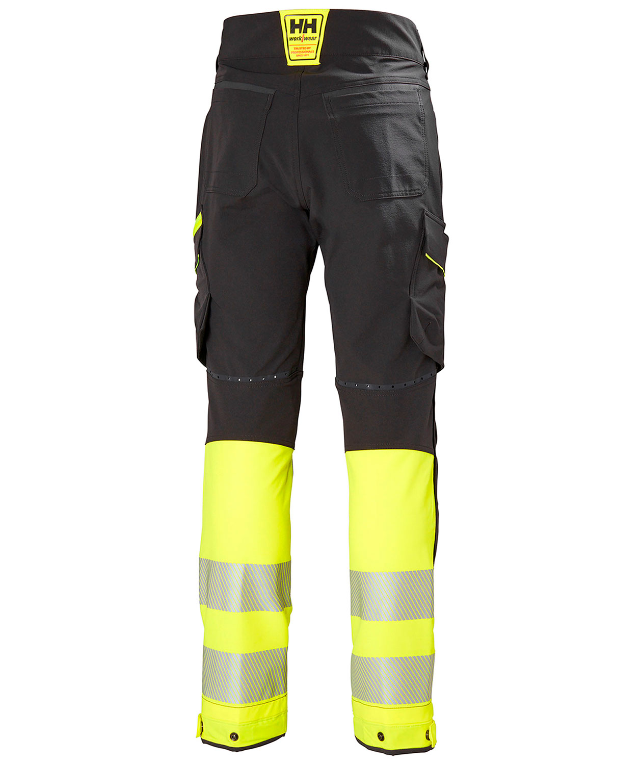 Helly Hansen ICU BRZ service trousers full stretch, Ebony/Hi-Vis Yellow, large image number 3