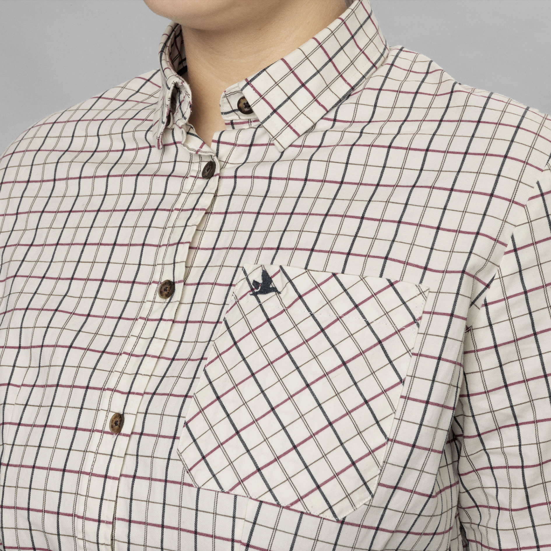 Seeland Kerry Shooting women's shirt, Cabernet/Blue Check, large image number 4
