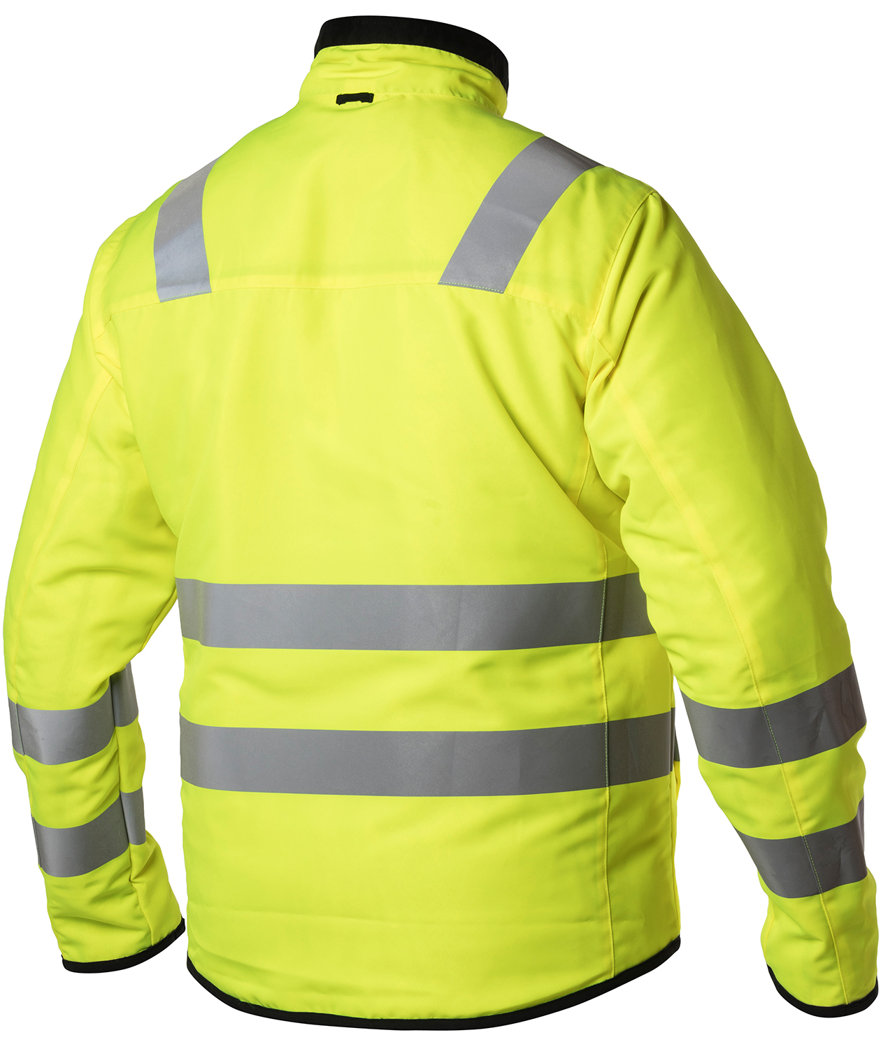 Viking Rubber Evosafe zip in jakke, Hi-vis Gul/Svart, large image number 2