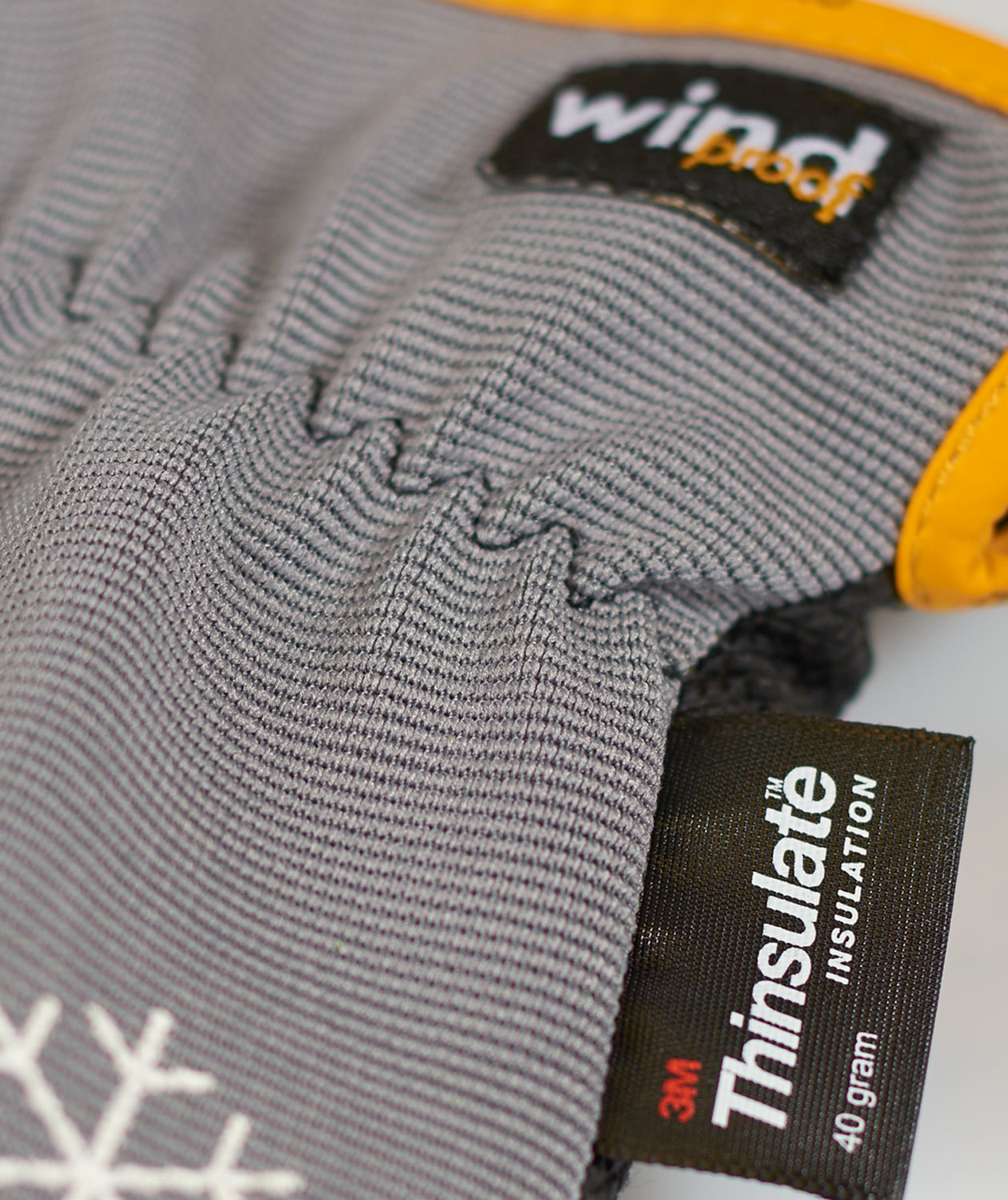 Tegera 9127 vinter arbeidshansker, Gr&aring;/Svart