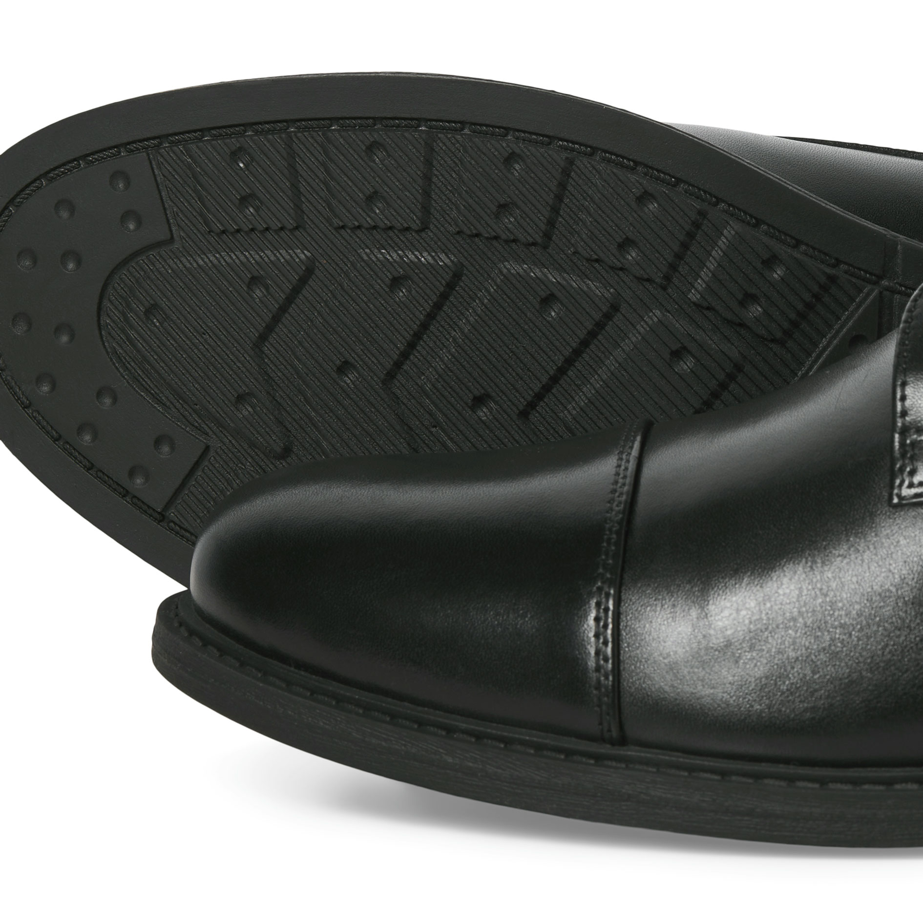 Jack & Jones JFWOSLO leather shoes, Black, large image number 3