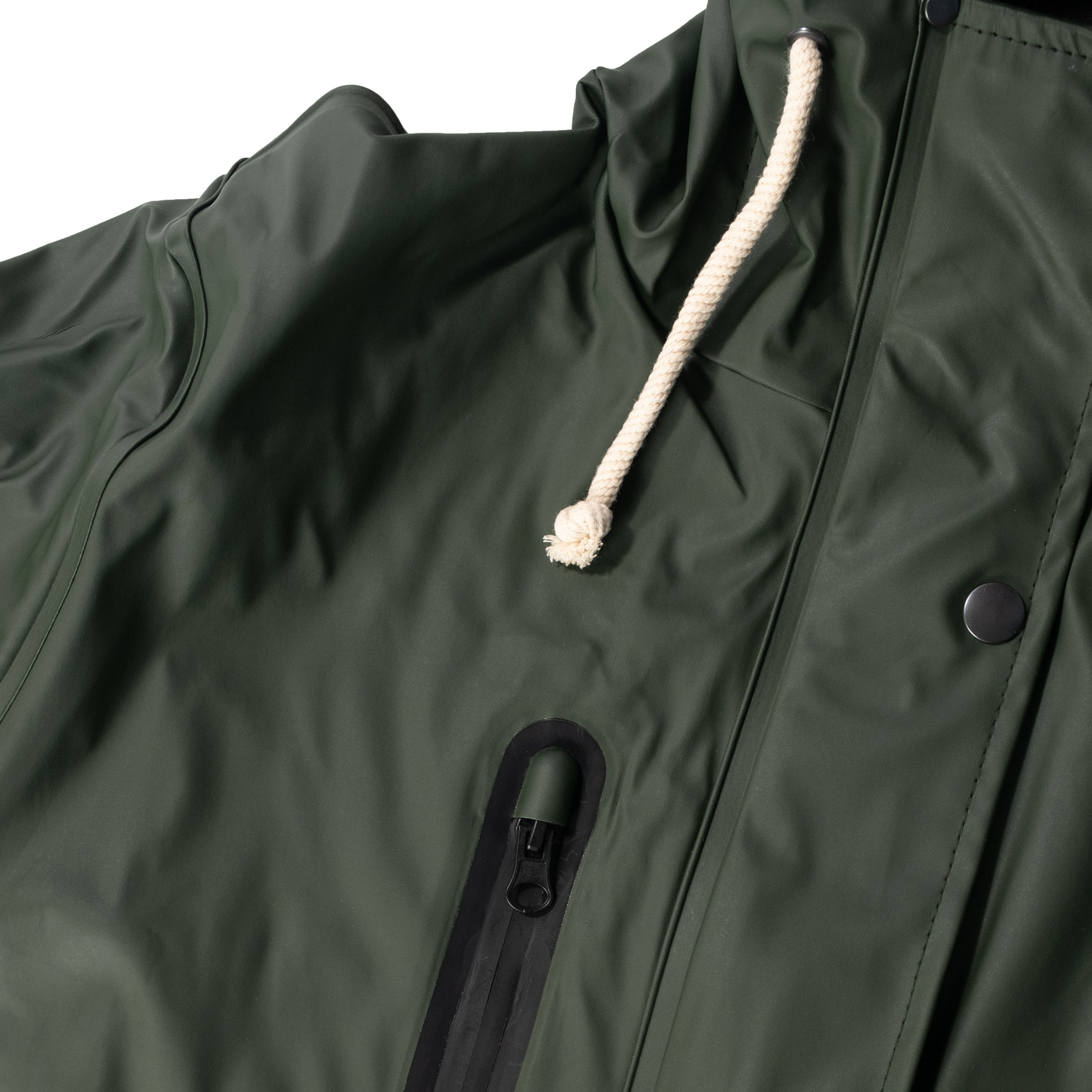 ELKA Recycled PU dame regnfrakke, Oliven, large image number 4