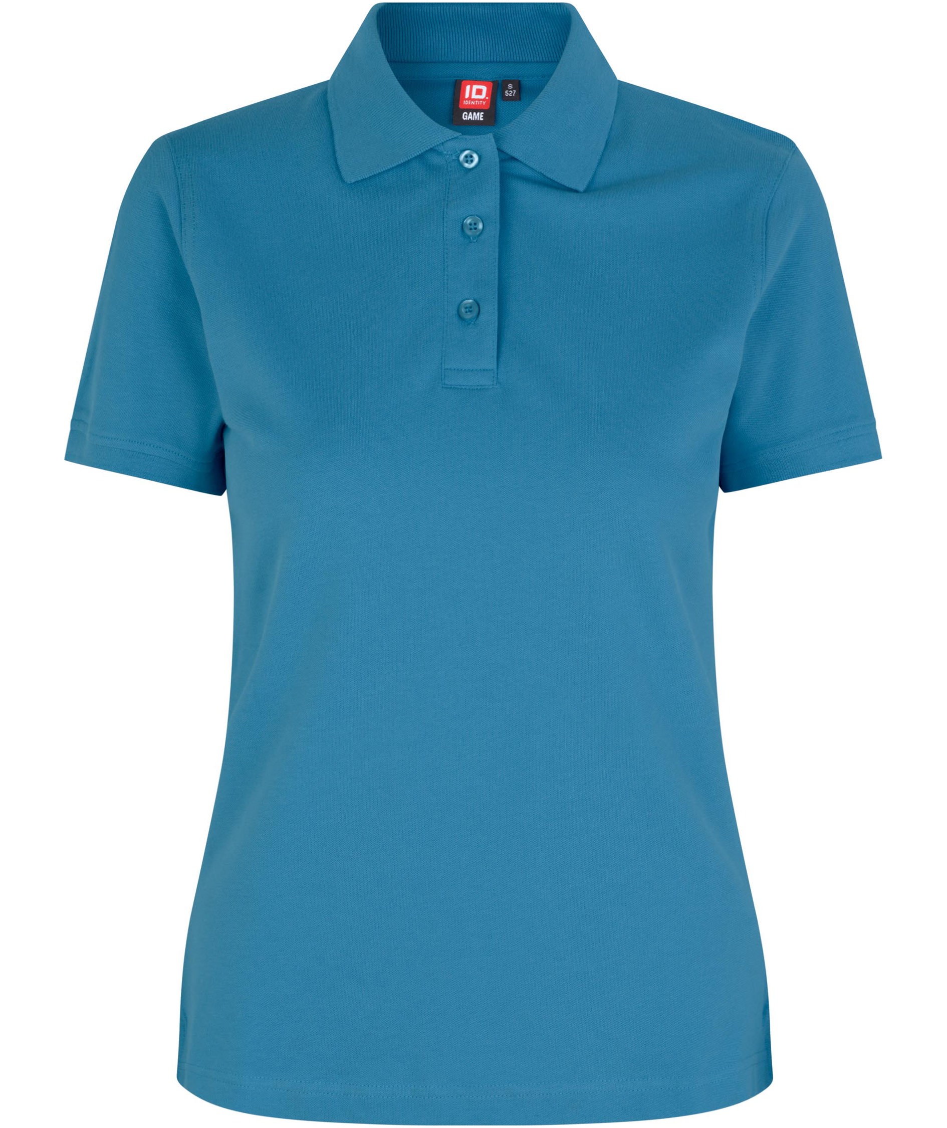 ID dame Pique Polo T-shirt med stretch, Turkis, Turkis, swatch