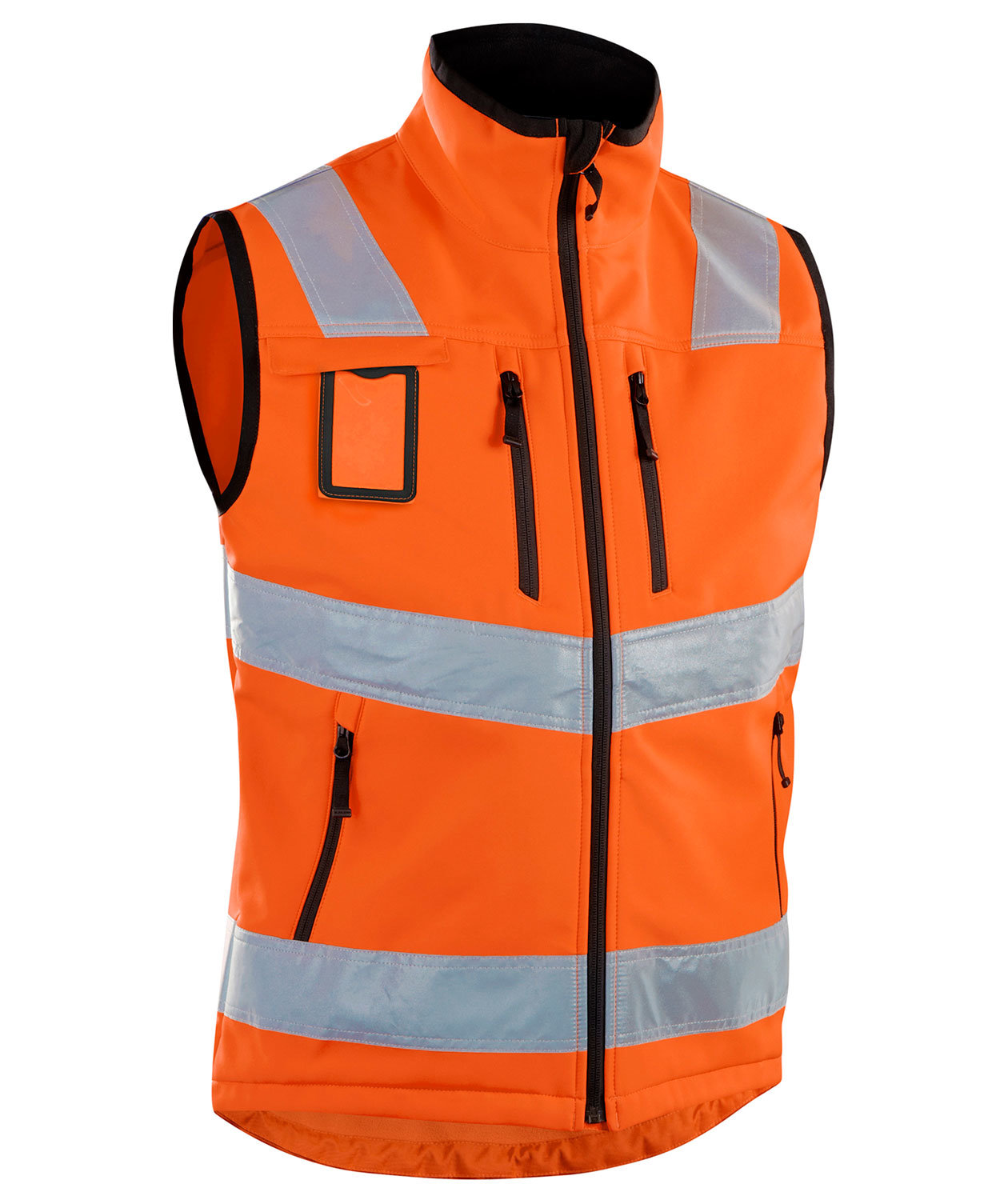 Bl&aring;kl&auml;der softshell v&auml;st, Varsel Orange