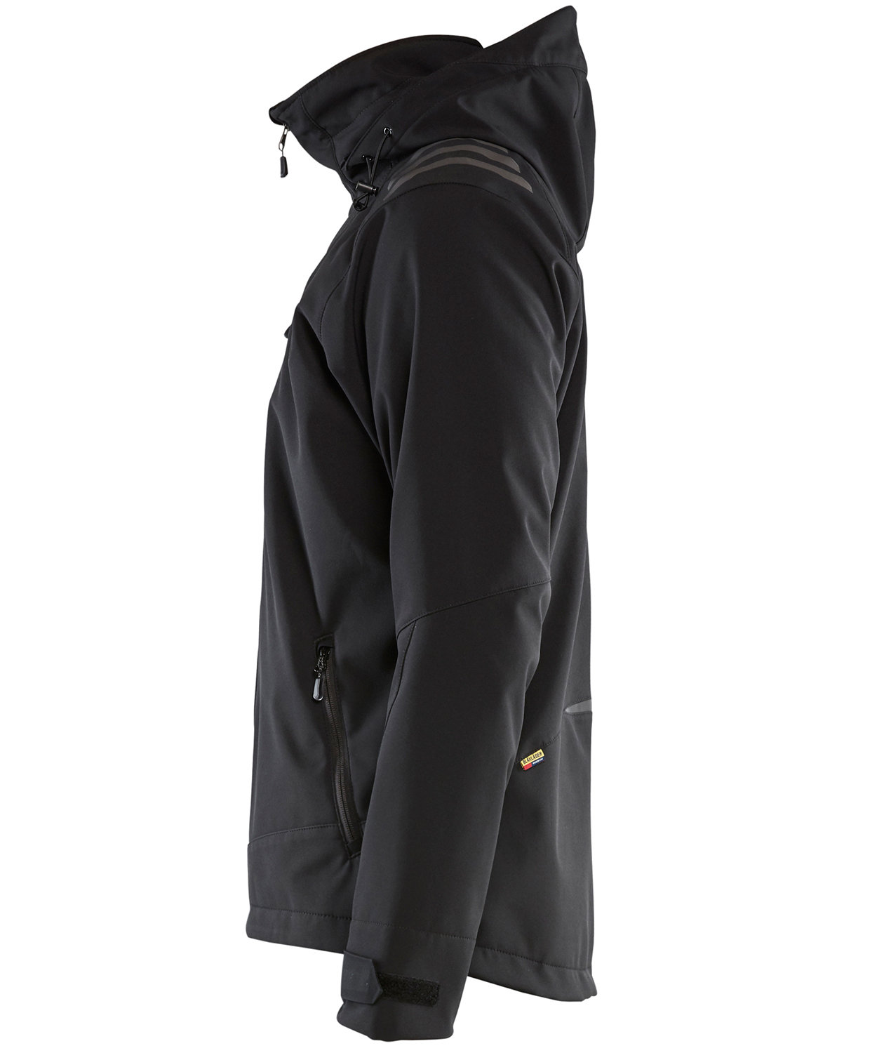 Bl&aring;kl&auml;der softshelljakke, Sort, large image number 2