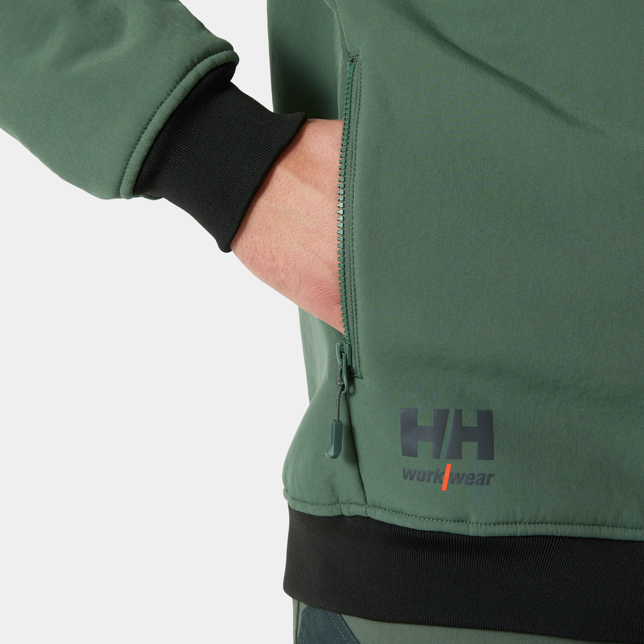 Helly Hansen Oxford softshell vinterjakke, Spruce/Darkest Spruce, large image number 6