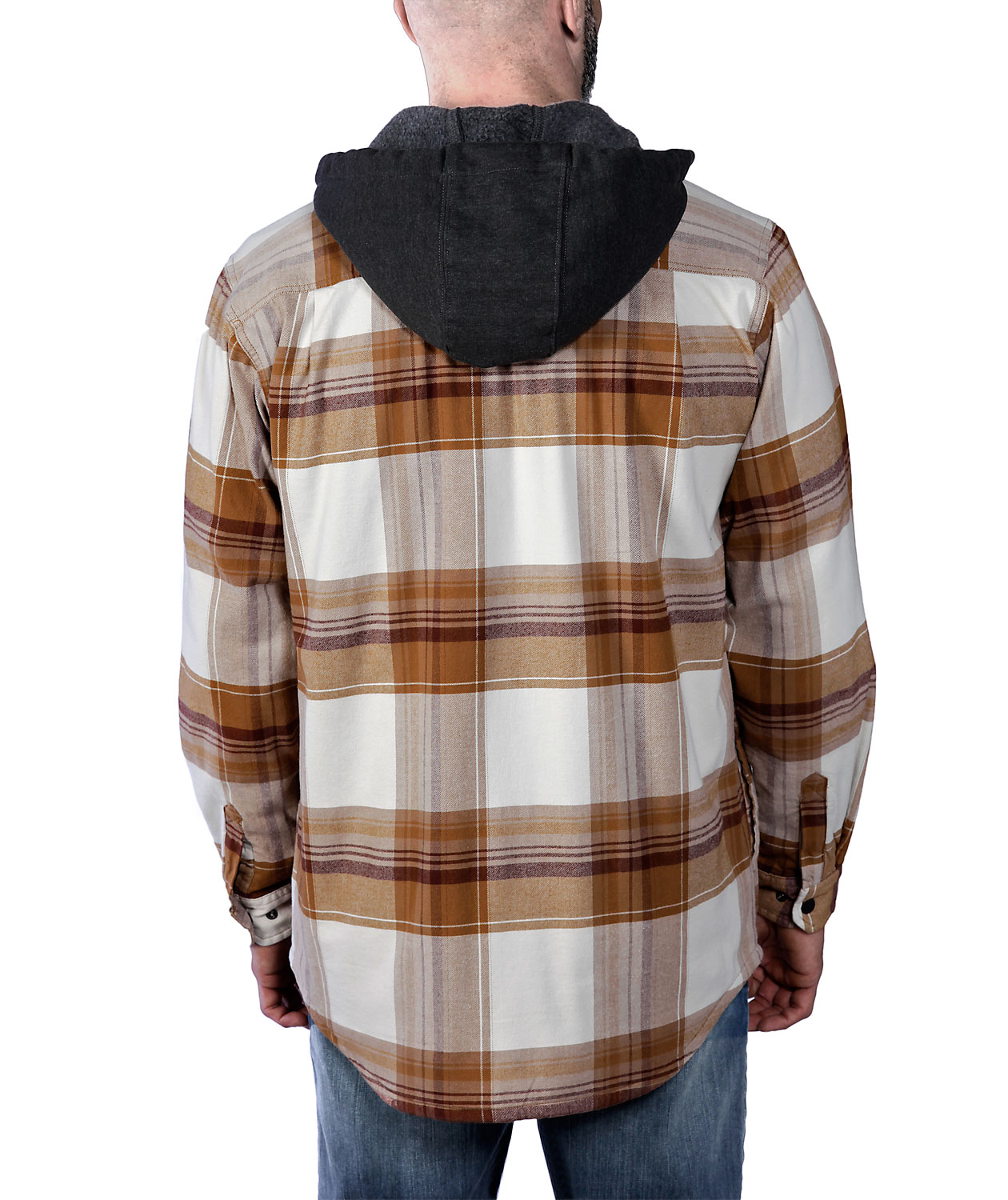 Carhartt Gef&uuml;tterte Flanell Hemdjacke, Carhartt Brown, large image number 3