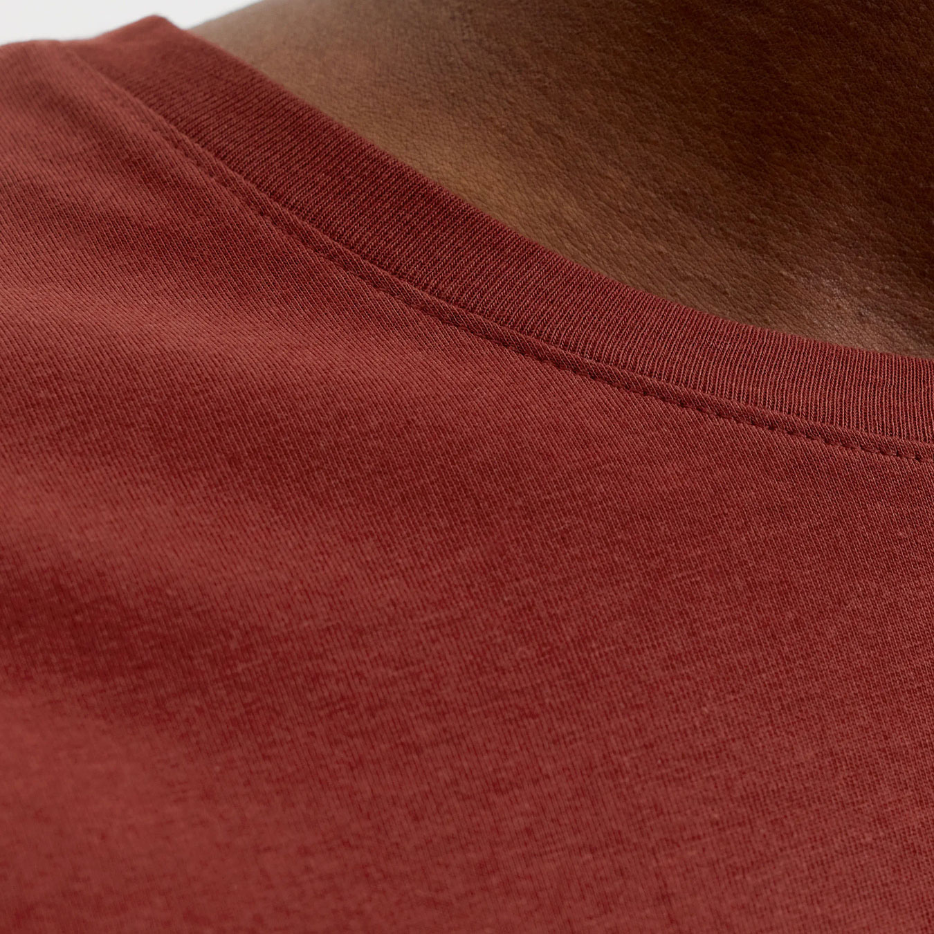 Jack & Jones JJEORGANIC basic T-skjorte, Fired Brick, large image number 4