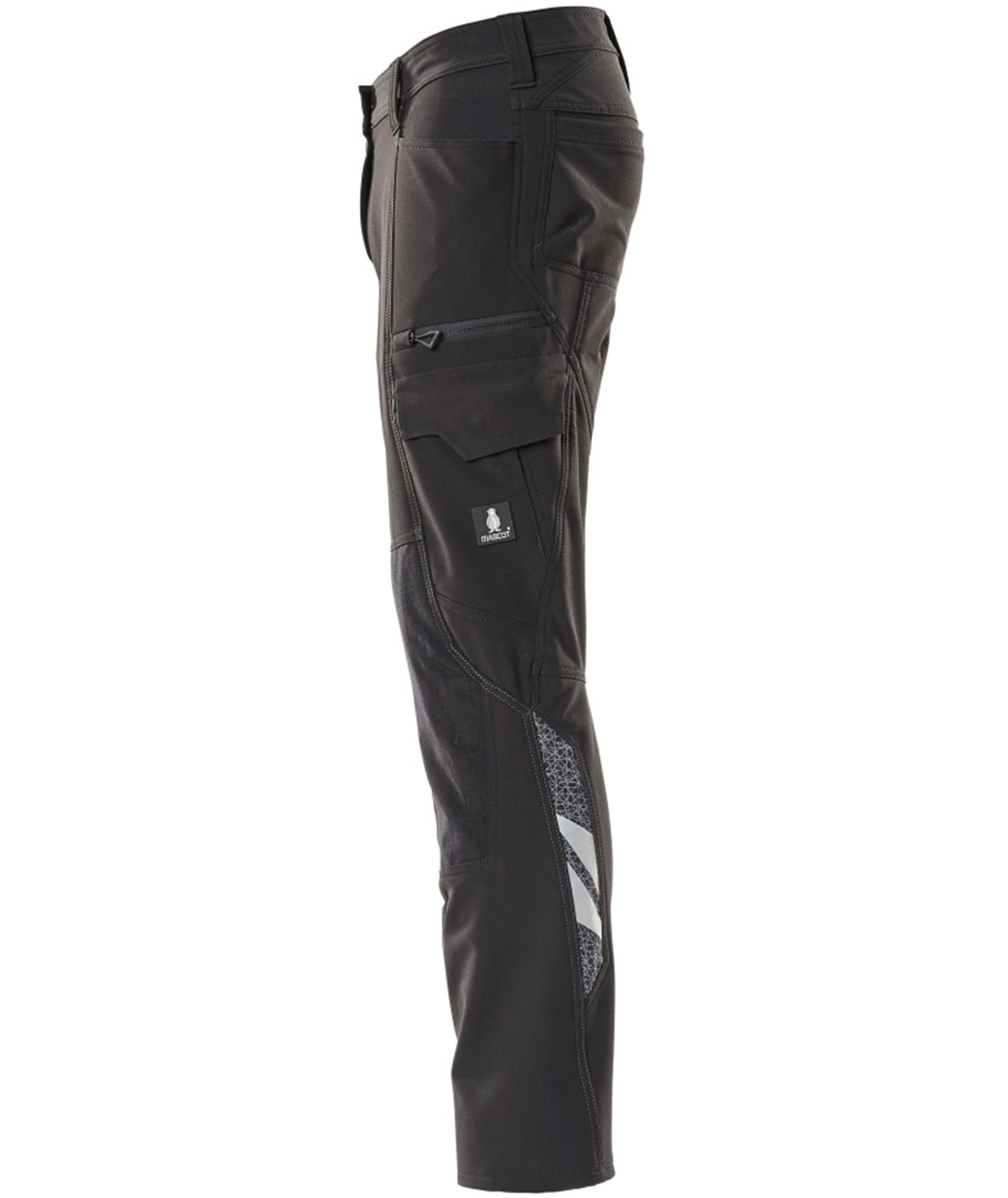 Mascot Accelerate diamond fit dame arbejdsbukser full stretch, Sort, large image number 3