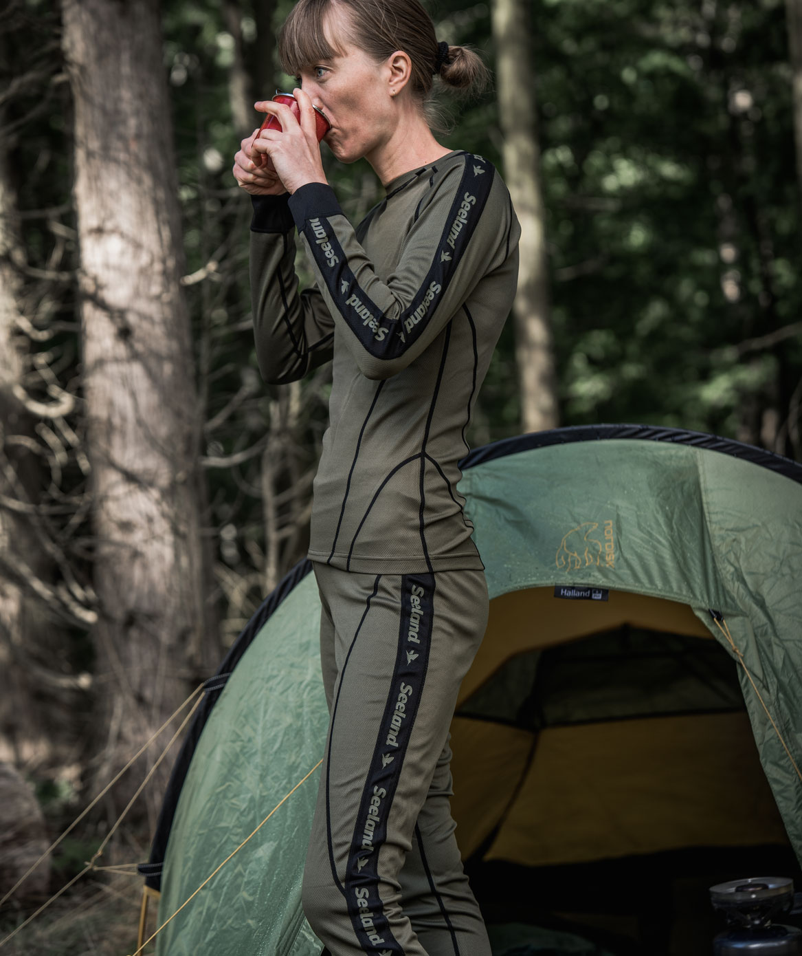 Seeland Crest Lea Damen Baselayer-Set, Grape leaf