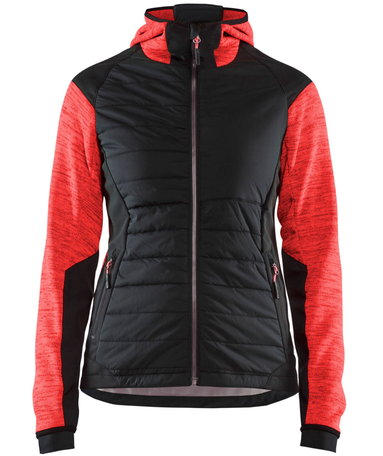 Bl&aring;kl&auml;der hybridjacka dam, R&ouml;d/Svart, R&ouml;d/Svart, swatch