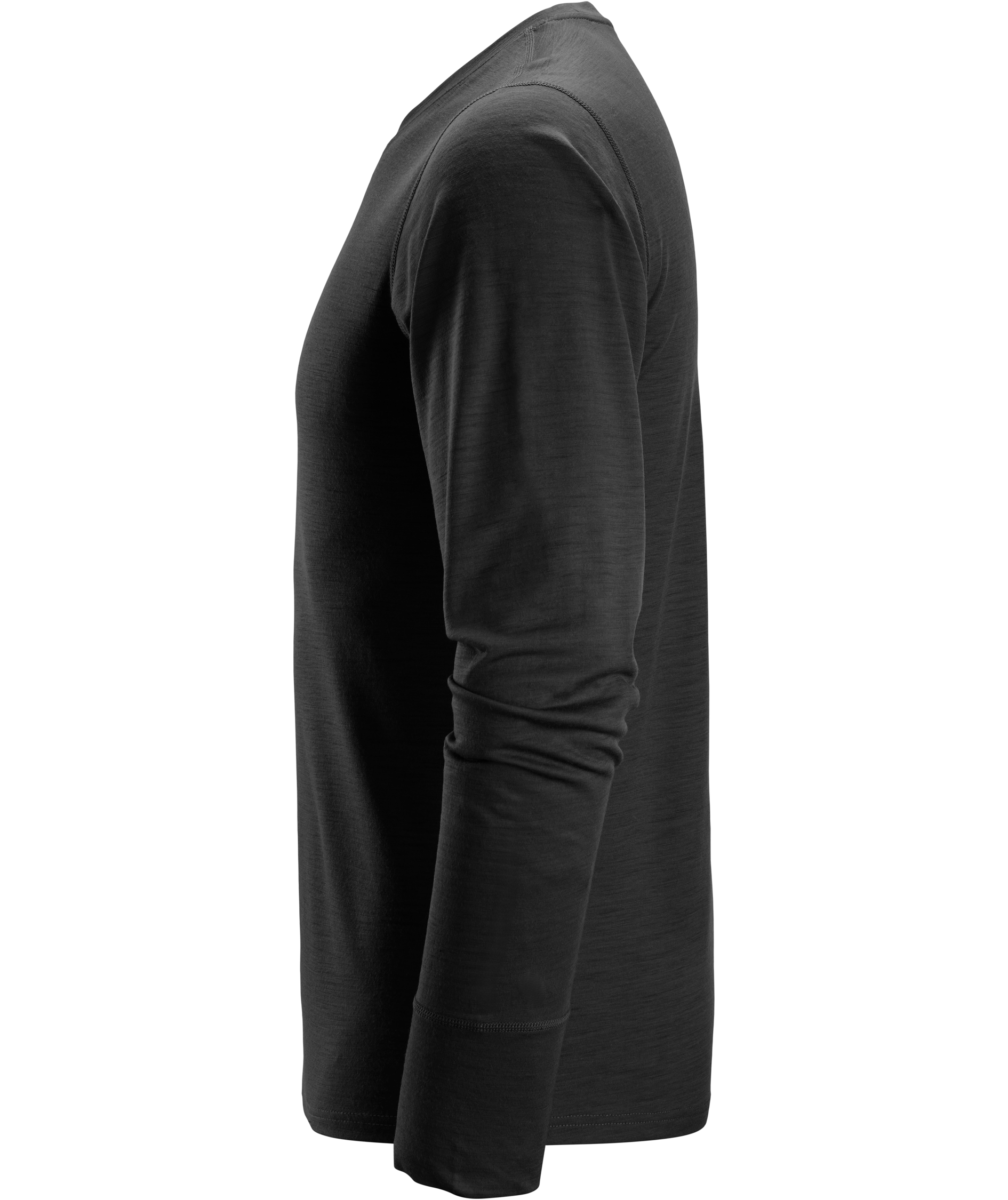 Snickers AllroundWork lang&aelig;rmet T-shirt med merinould 2451, Sort, large image number 5