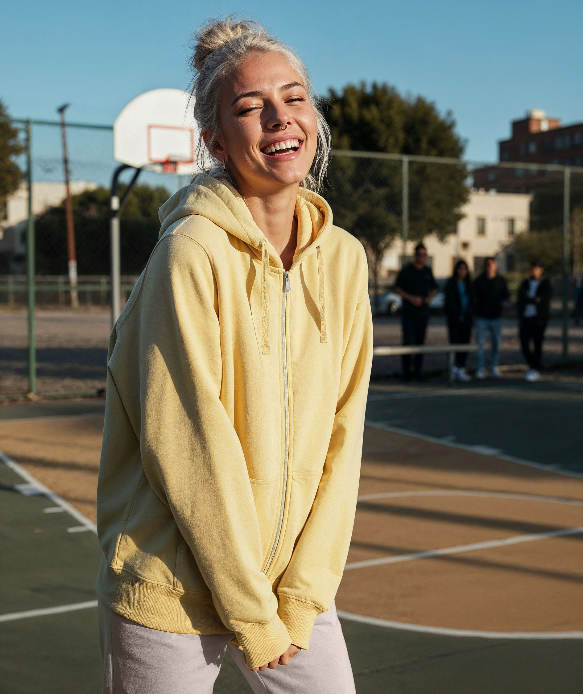 UM Regular fit hoodie with zipper, 