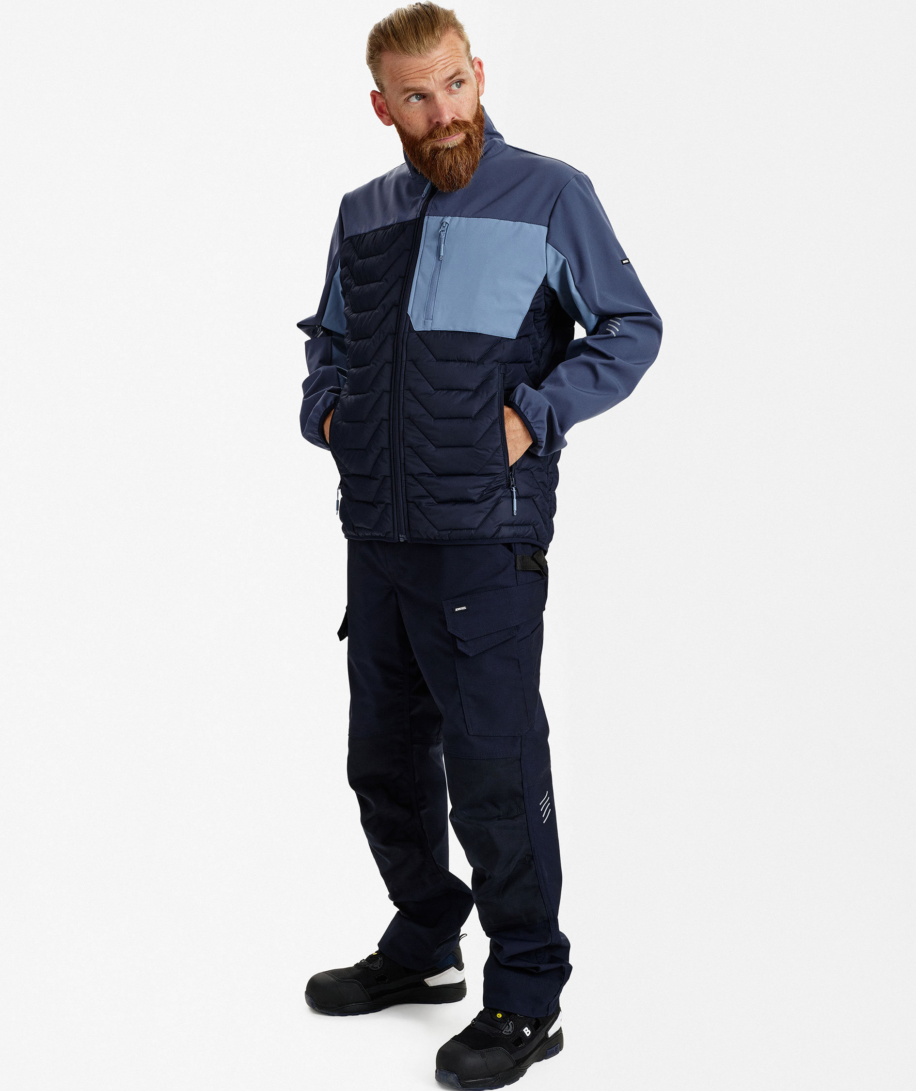 Engel Entire hybrid jacket, Deep Blue/Dark Sea, large image number 2