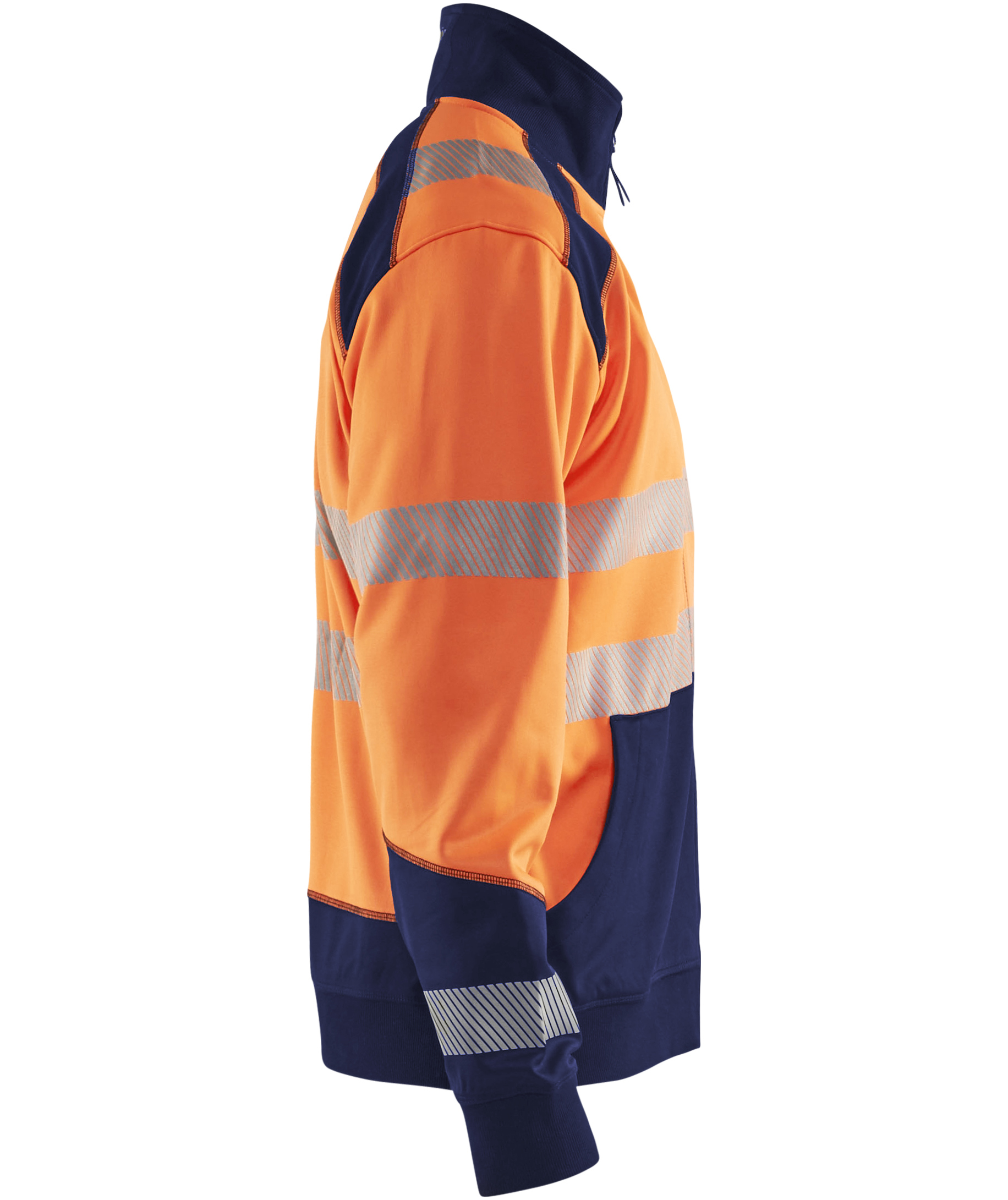 Bl&aring;kl&auml;der cardigan, Hi-Vis Orange/Marine, large image number 2