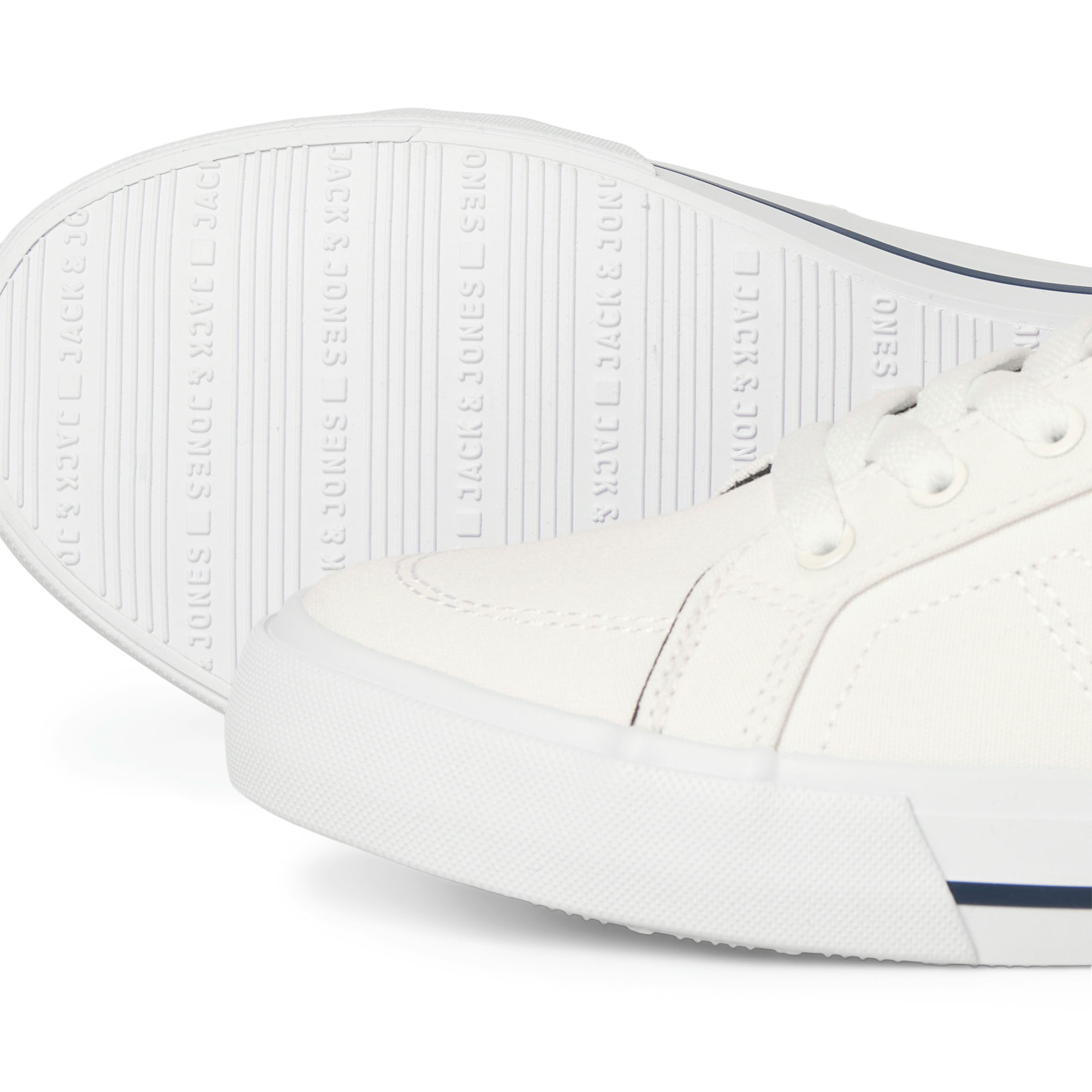 Jack & Jones JFWJERRY canvas sneakers, White, large image number 3