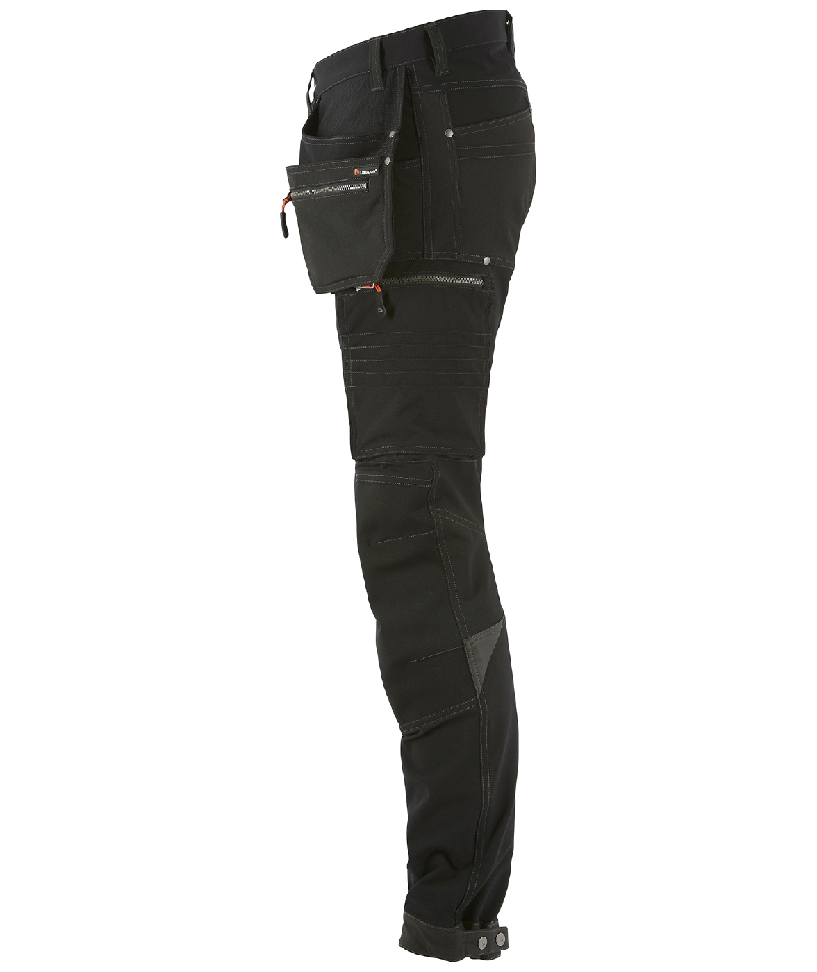 L.Brador&nbsp;craftsman trousers 1020P full stretch, Black, large image number 2