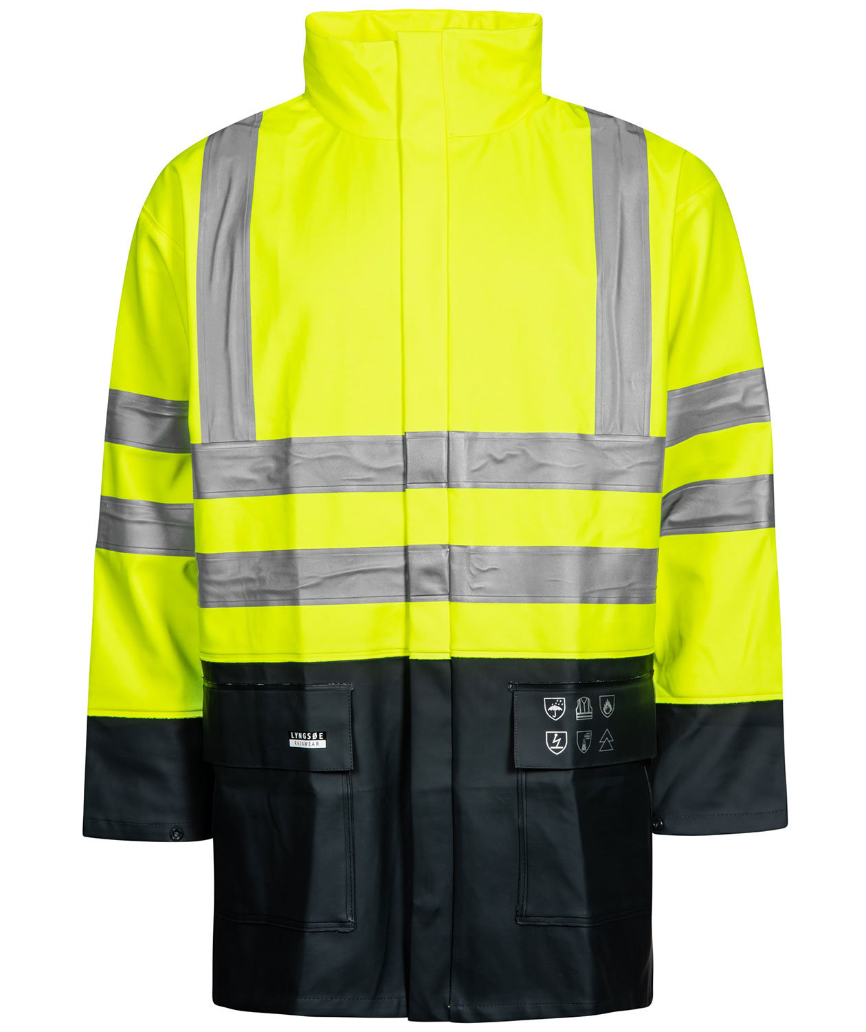 Hi-vis gul/marinebl&aring;