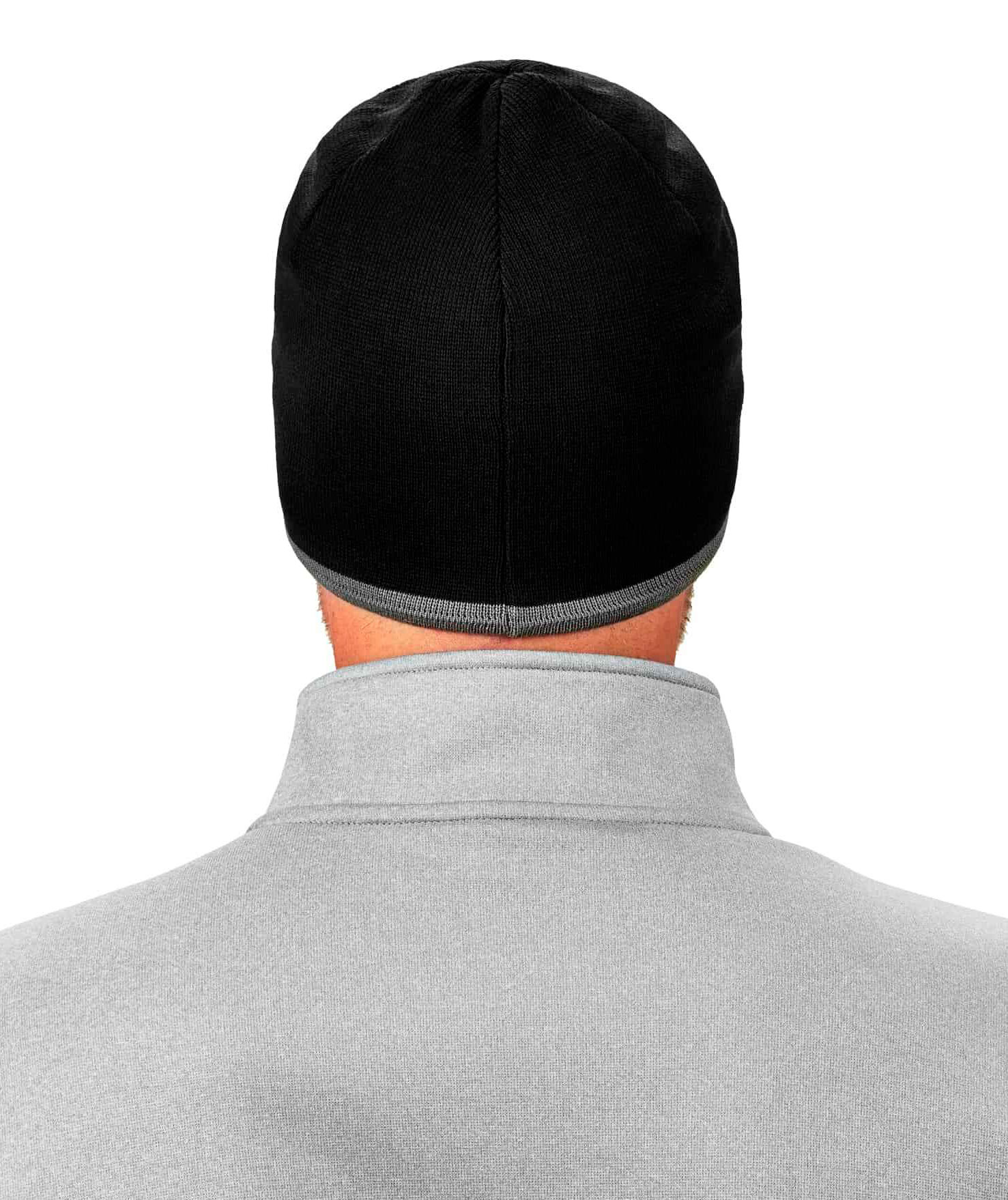 Ergodyne 6818 strikket vinterhue m/fleecefor, Sort, Sort, large image number 2