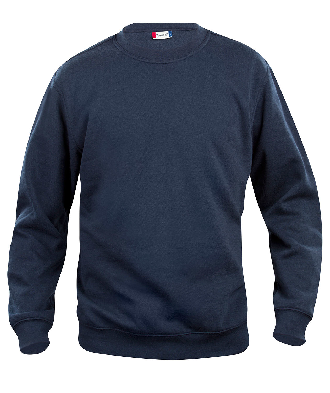 Clique Basic Roundneck sweatshirt, M&ouml;rk marinbl&aring;, M&ouml;rk marinbl&aring;, swatch