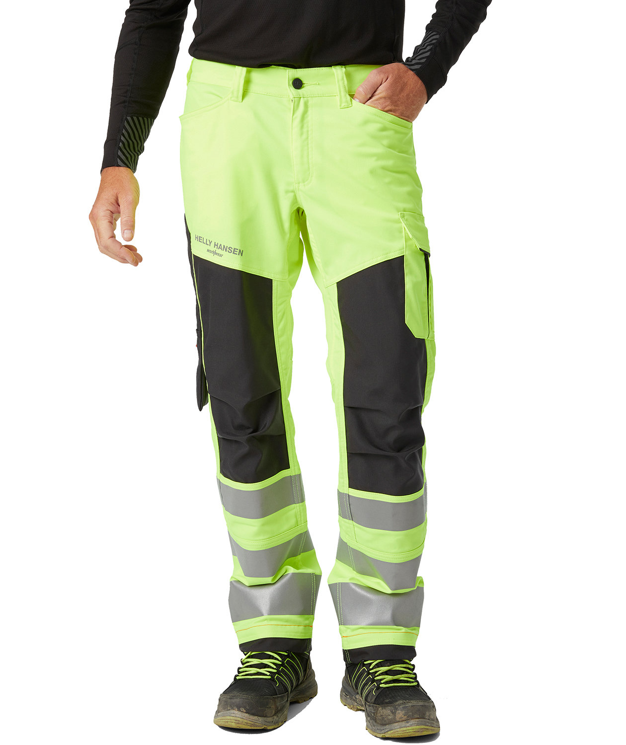 Helly Hansen Alna 2.0 arbeidsbukse, Hi-vis gul/charcoal, large image number 1