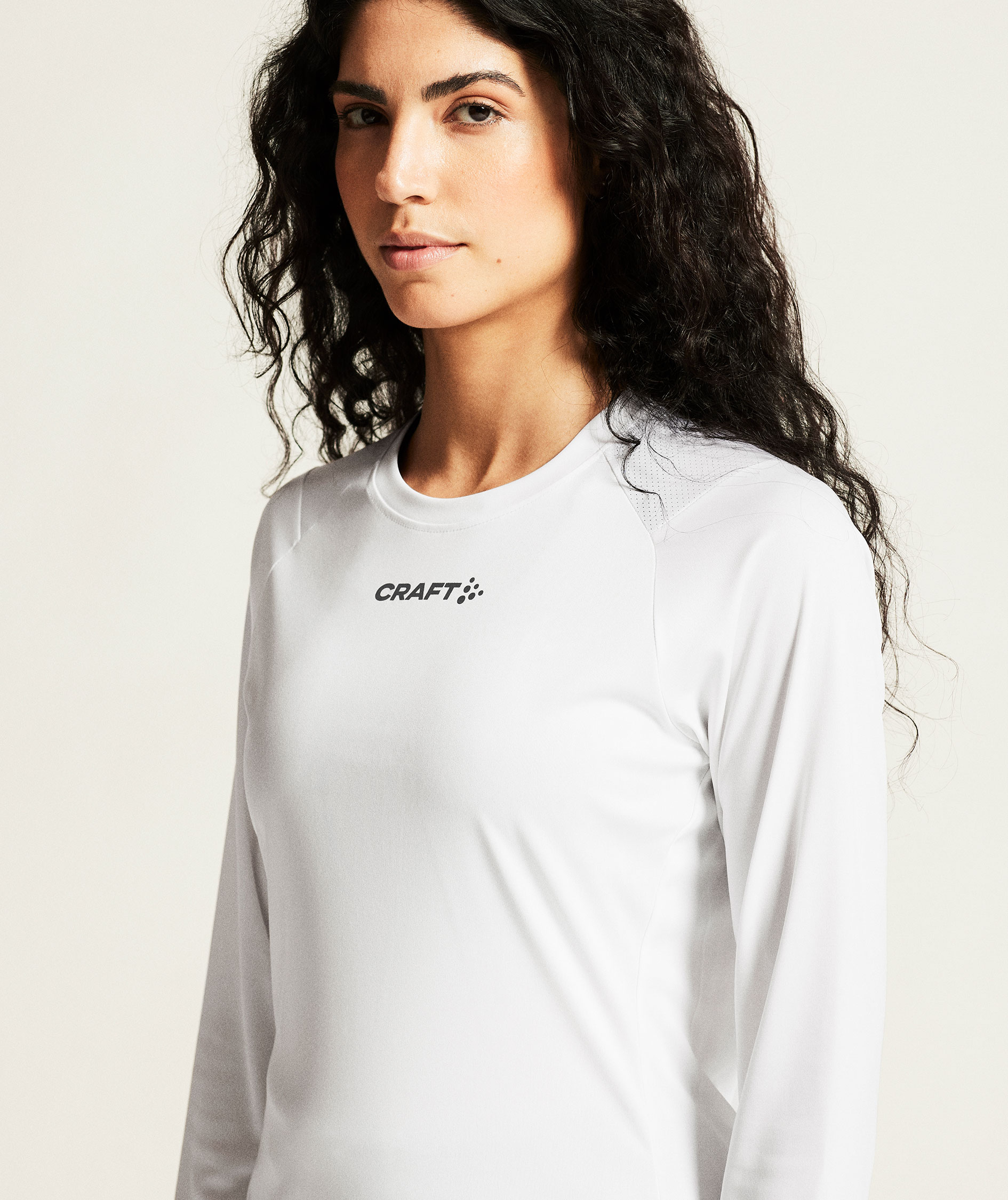 Craft Rush 2.0 l&aring;ng&auml;rmad T-shirt dam, White, large image number 5