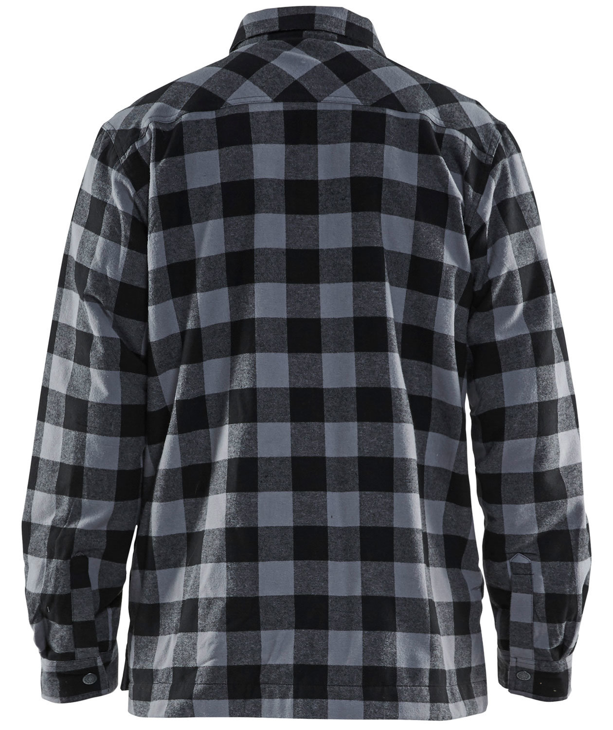 Bl&aring;kl&auml;der foret flannel snekkerskjorte, M&oslash;rkegr&aring;/Svart, large image number 2