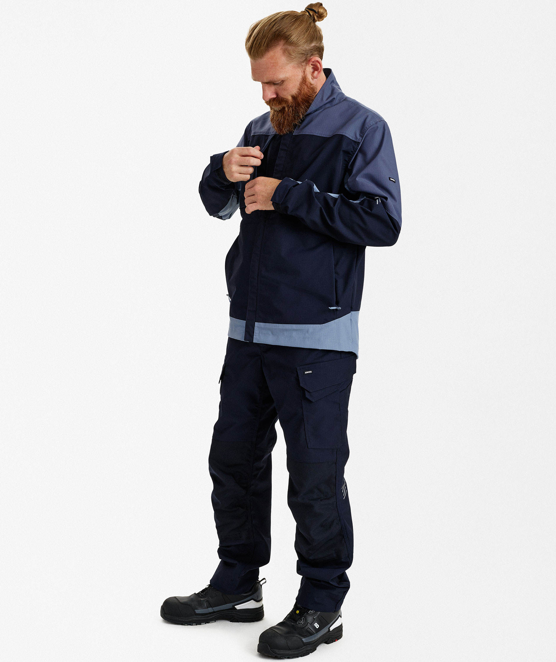 Engel Entire Arbeitsjacke, Deep Blue/Dark Sea, large image number 5