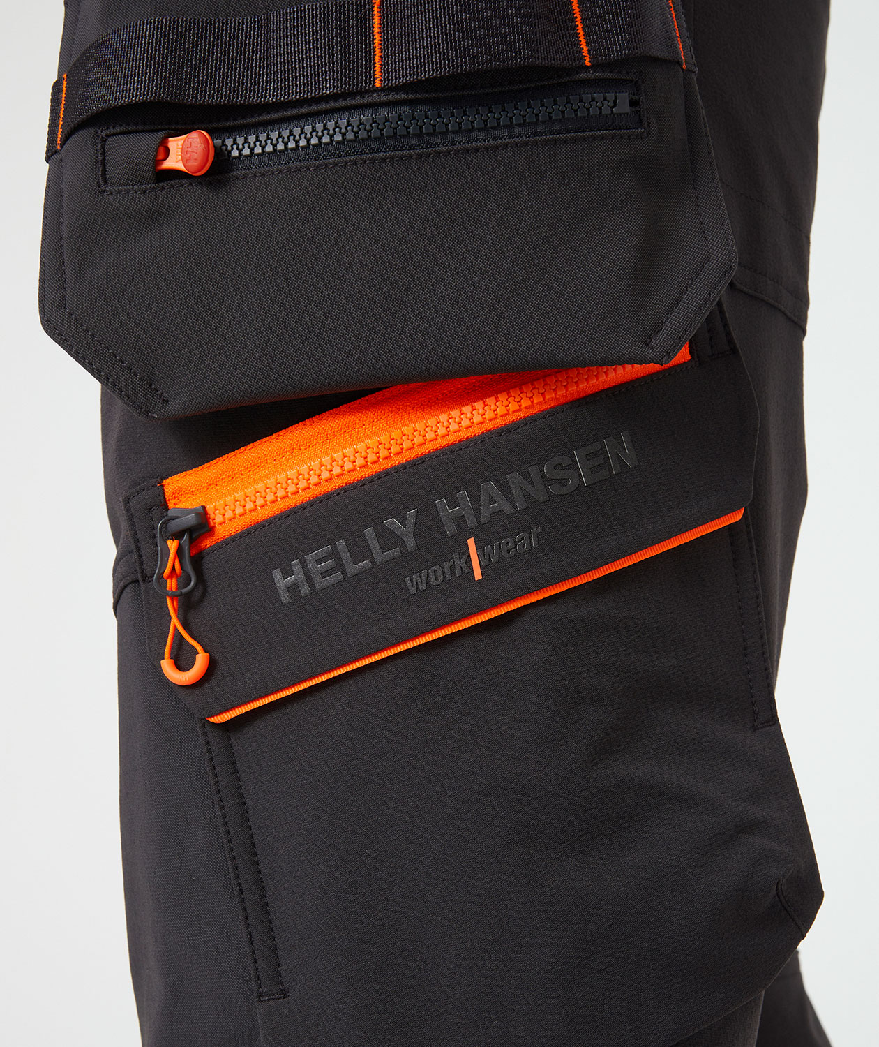 Helly Hansen ICU BRZ hantverksbyxa full stretch, Ebony/Hi-Vis Orange, large image number 6